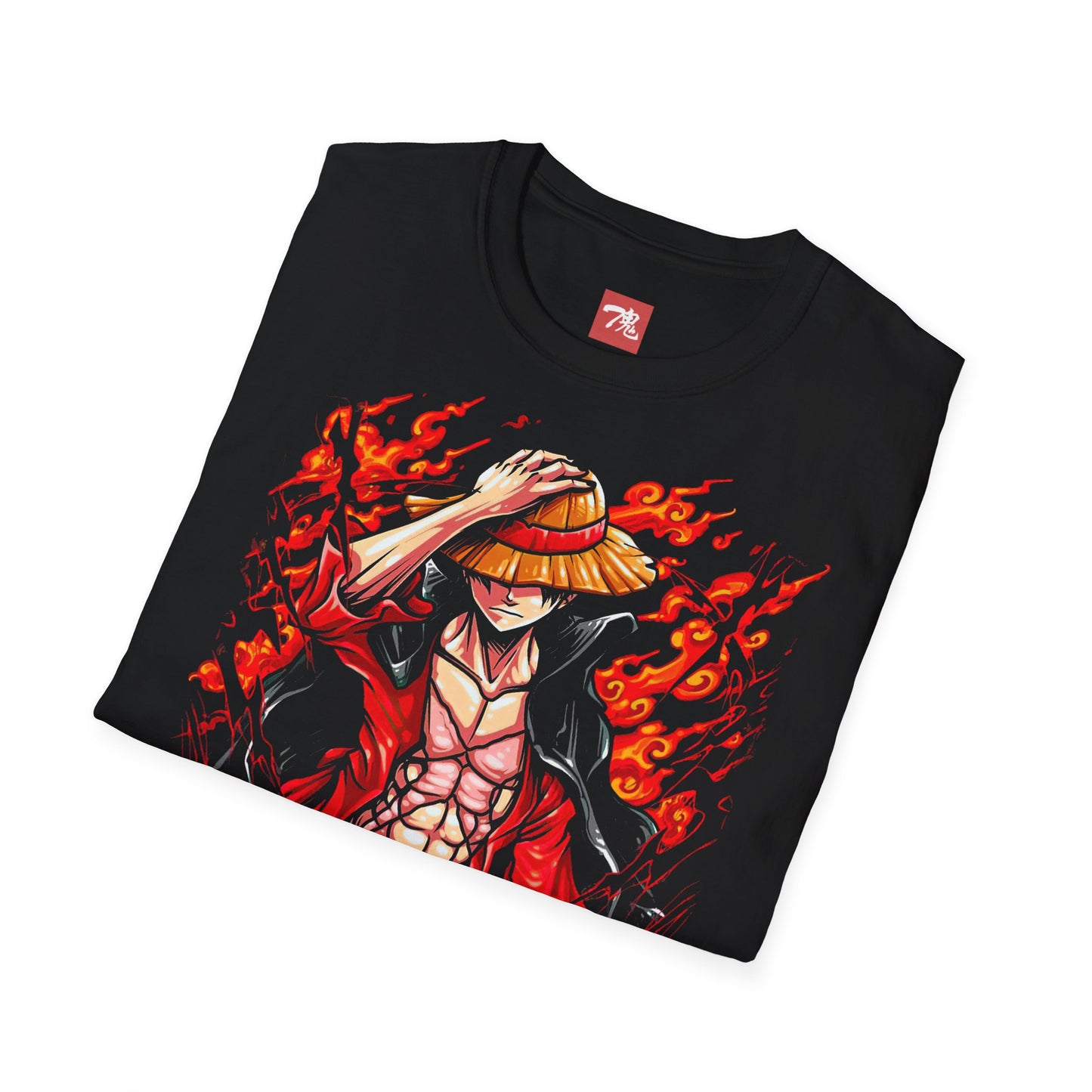 Anime Shirt - Luffy on Fire - Anime Style Clothing