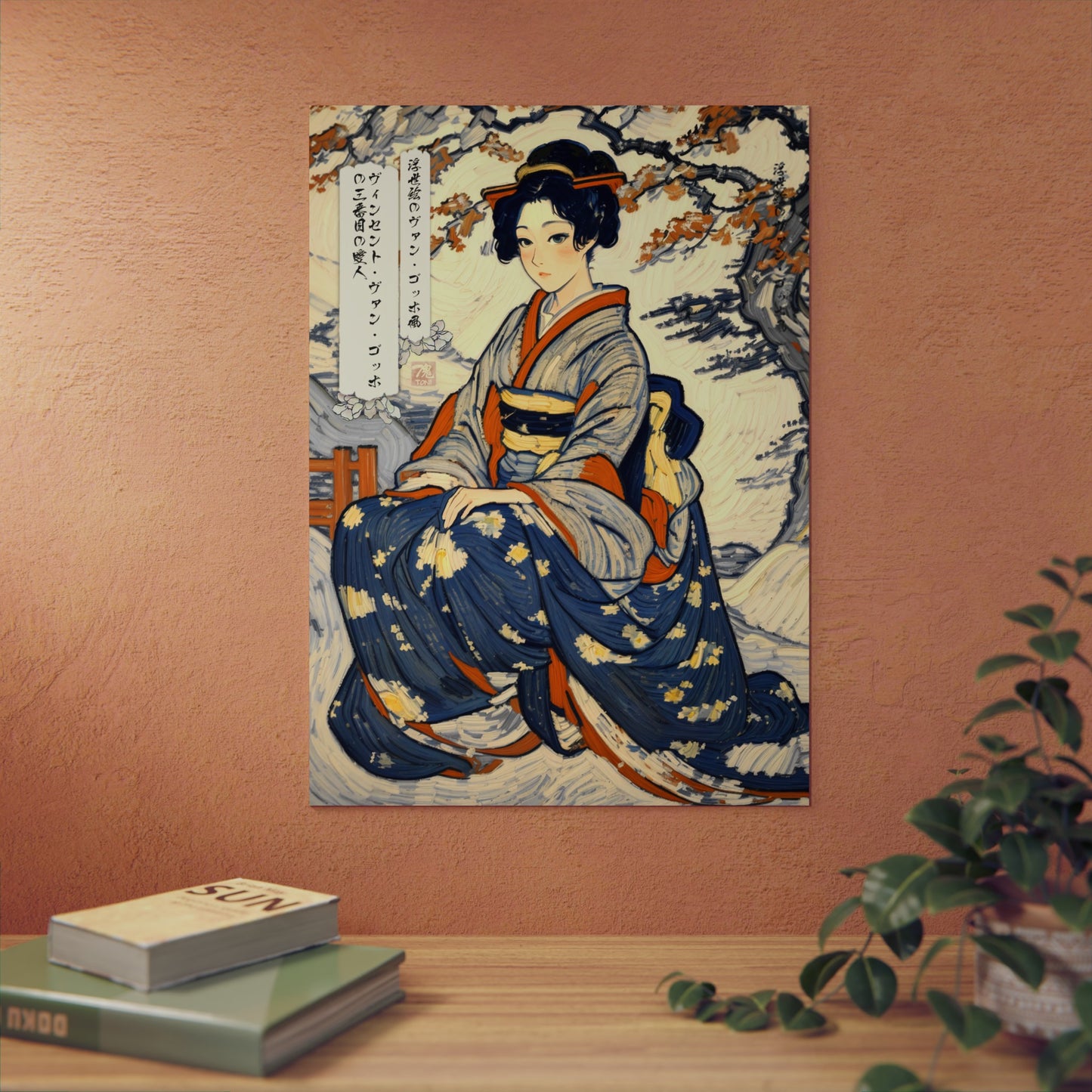 Ukiyo-e Art - Vincent van Gogh's third mistress 🇩🇪 GER Shipping - Traditional Japanese Art on Metal Poster