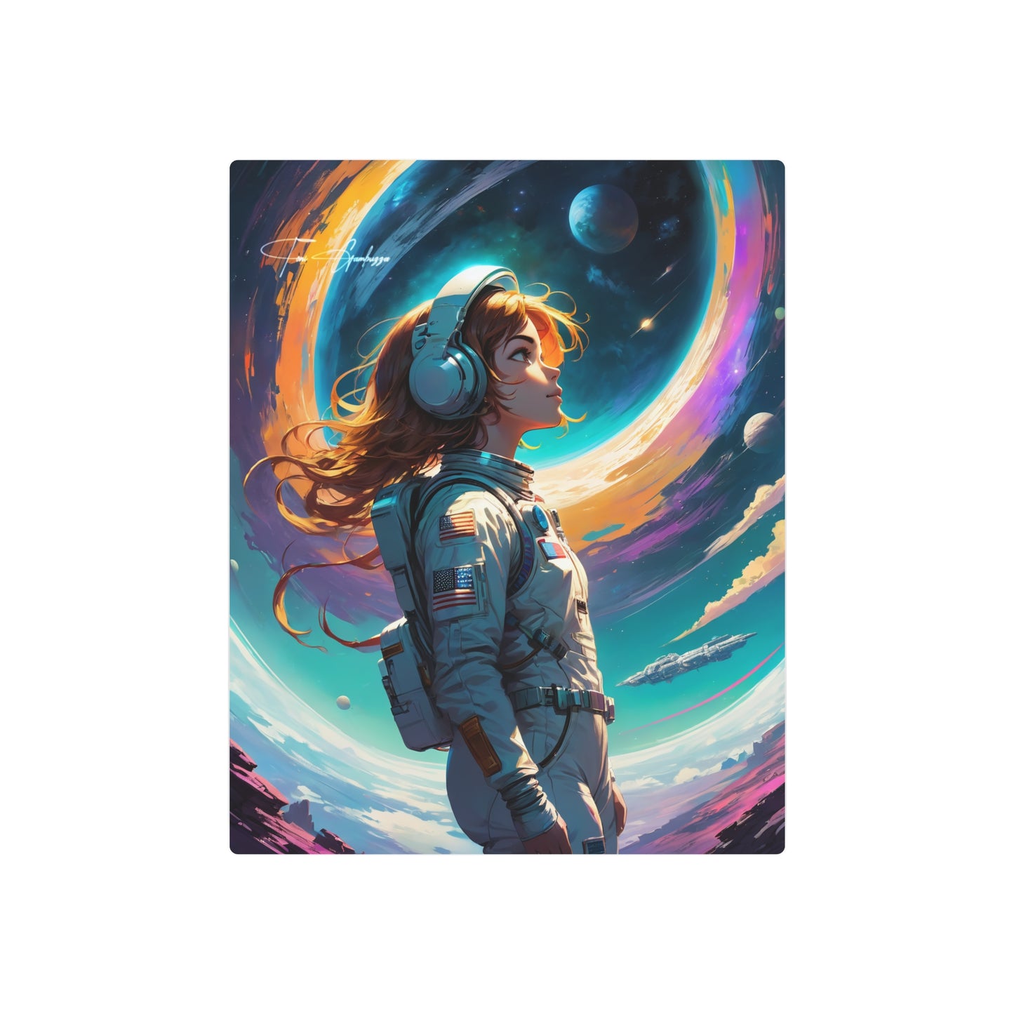 Space.mp3 🇺🇸 US Shipping - Anime Art on Metal Poster