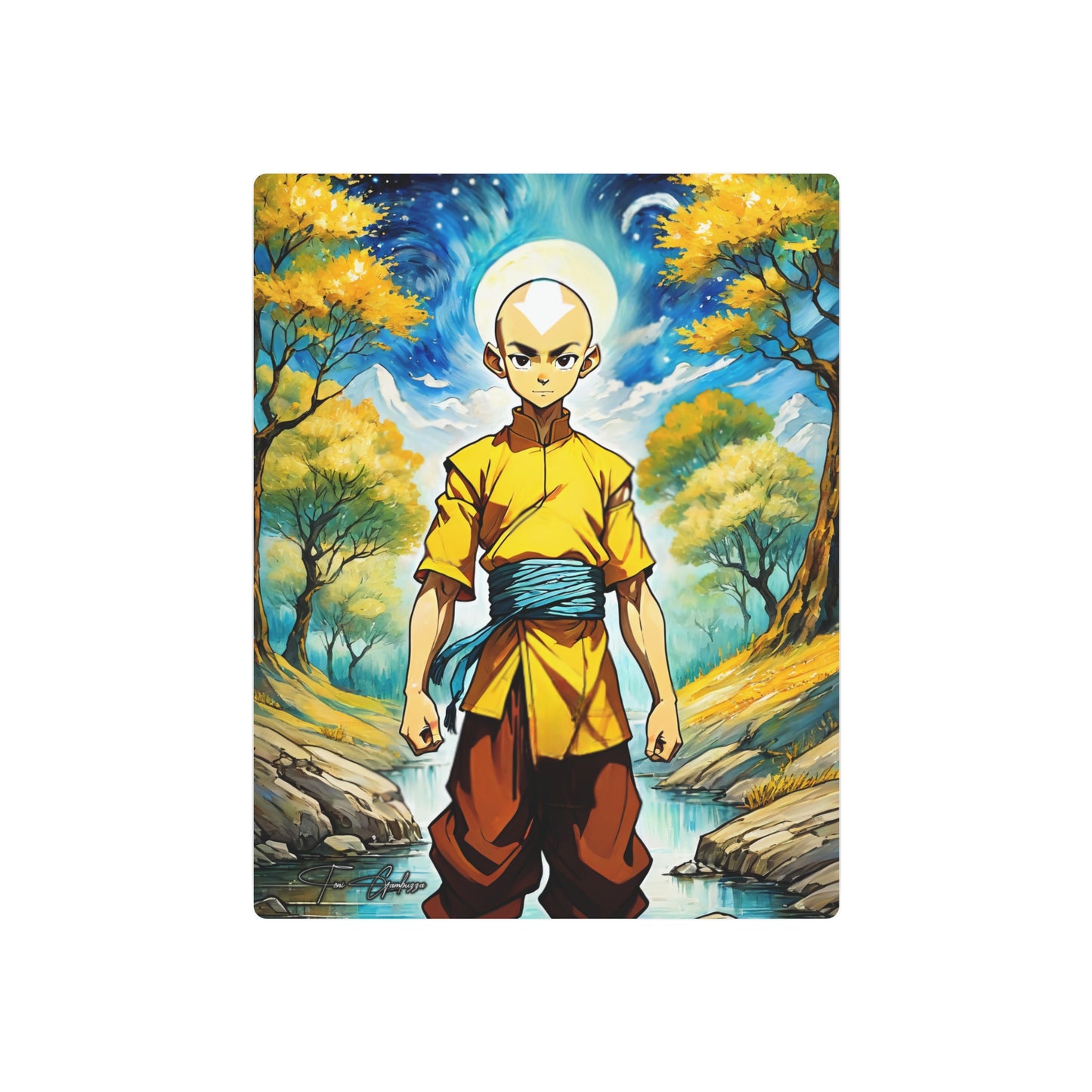 Avatar Aang 🇺🇸 US Shipping - Anime Art on Metal Poster