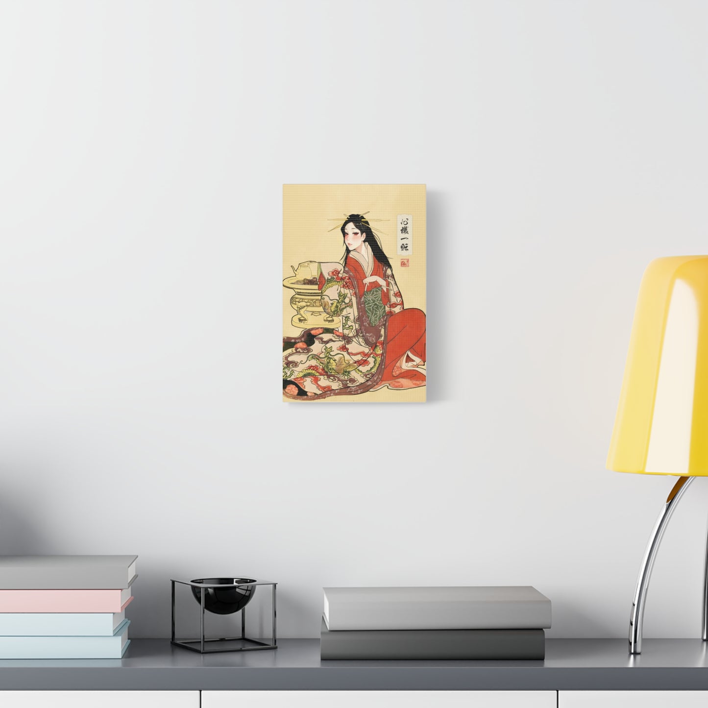 Ukiyo-e Art  - Turning over a new leaf • Traditional Japanese Art on high quality Canvas