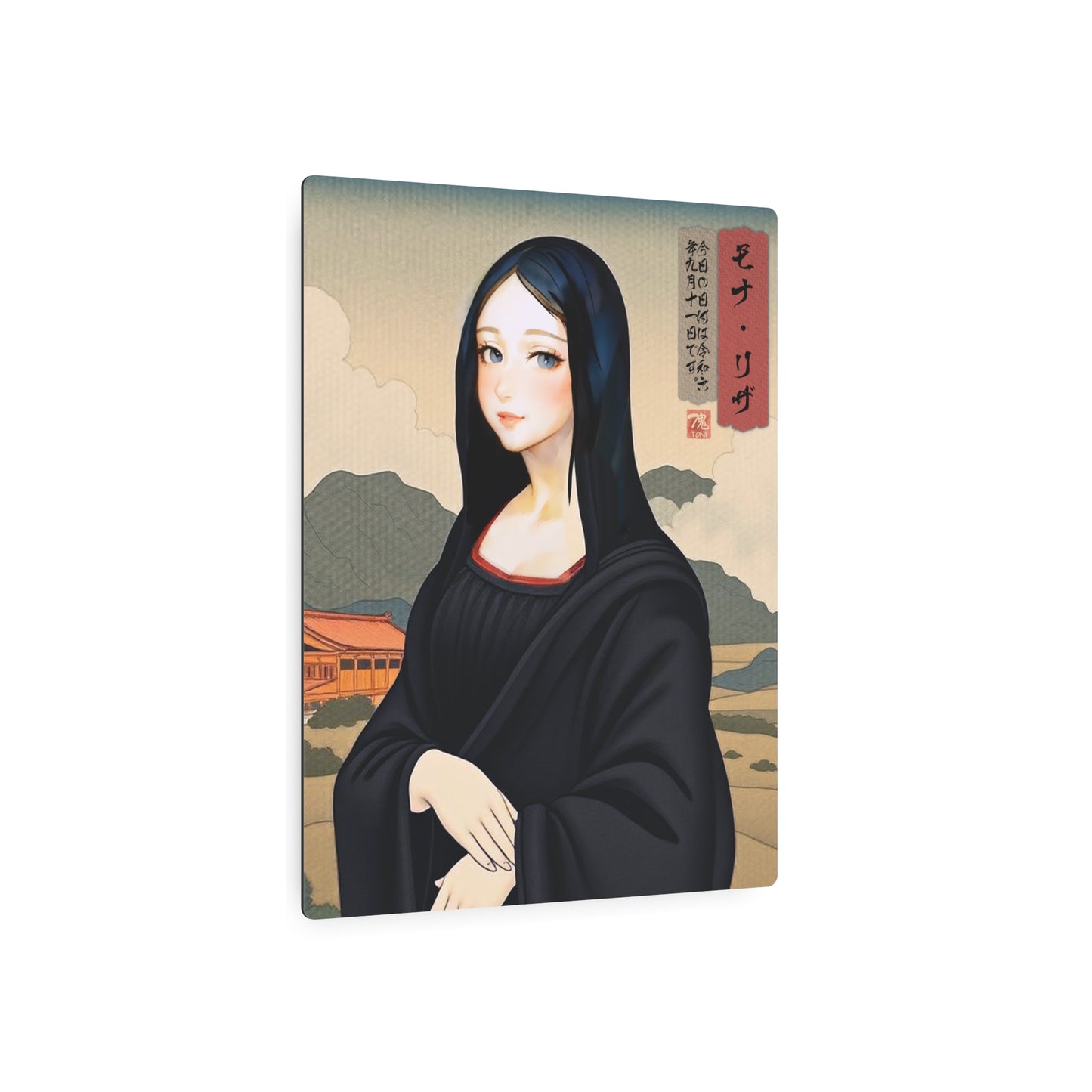 Ukiyo-e Art - Mona Risa 🇺🇸 US Shipping - Traditional Japanese Art on Metal Poster