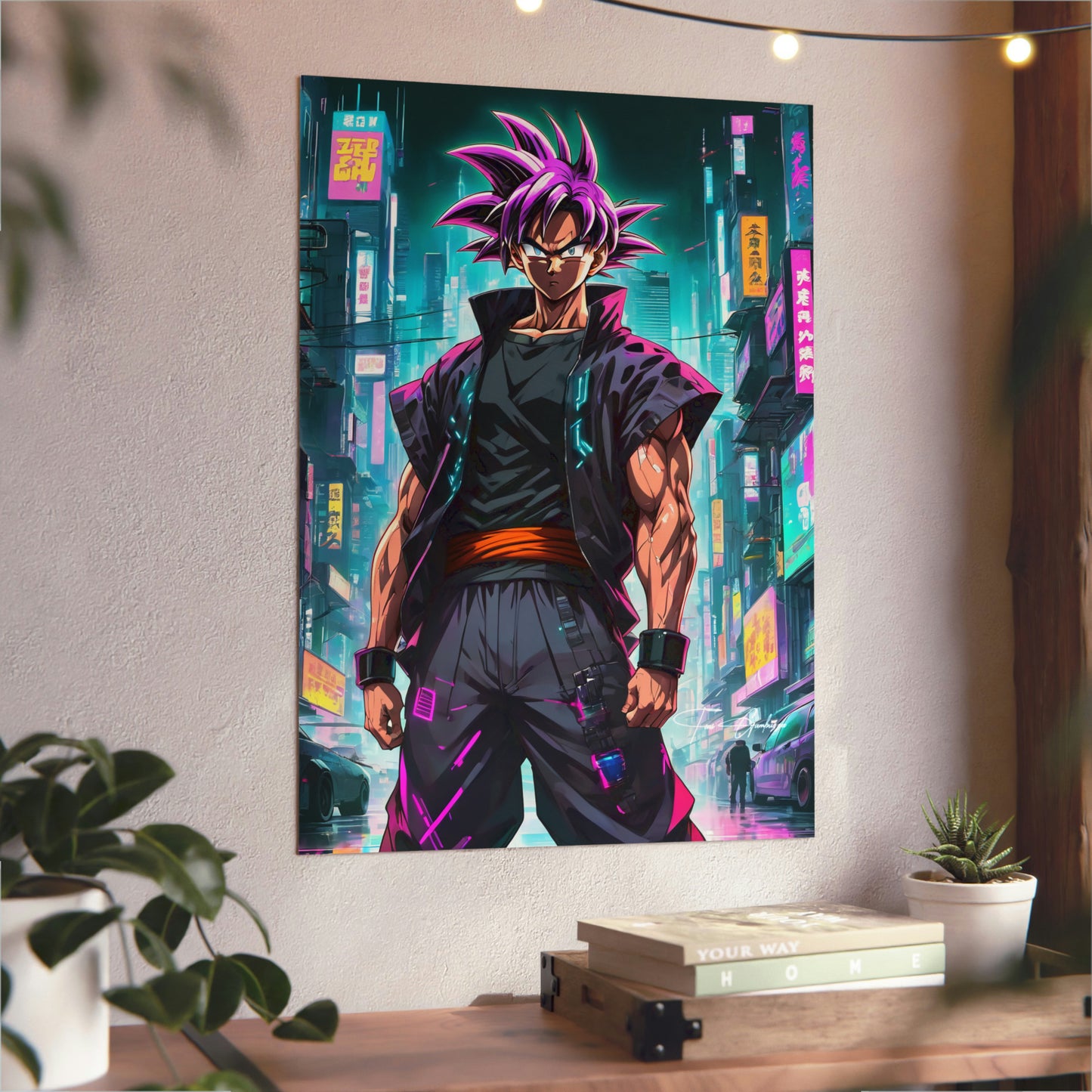 Cyberpunk Ultra Ego 🇩🇪 GER Shipping - Anime Art on Metal Poster