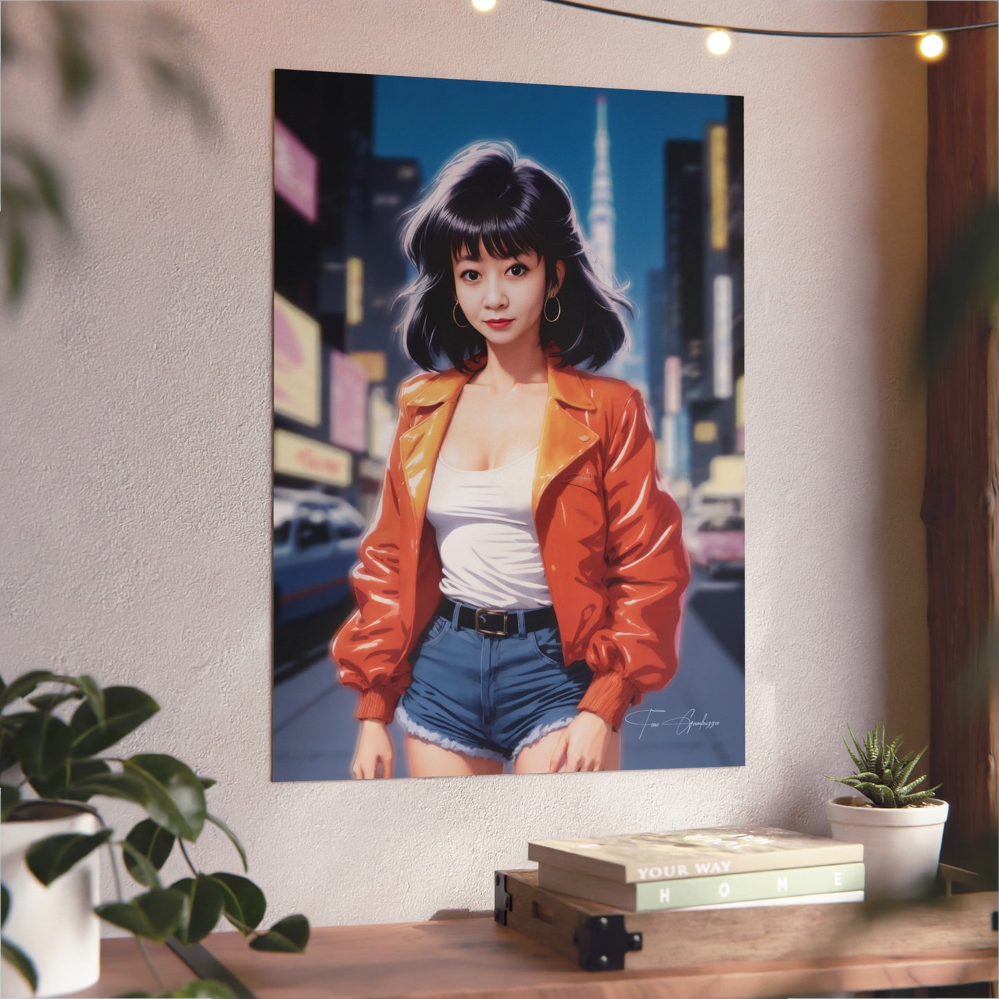 City Pop Collection -  Kiwi Pop 🇩🇪 GER Shipping - Anime Art on Metal Poster