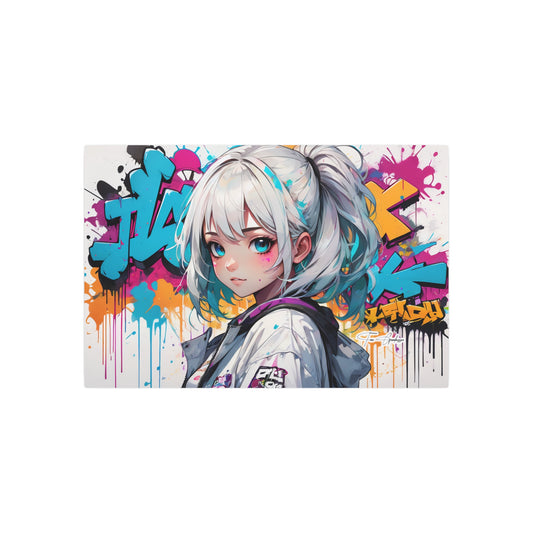 Manga Mural: Mariko 🇺🇸 US Shipping - Anime Graffiti Art on Metal Poster