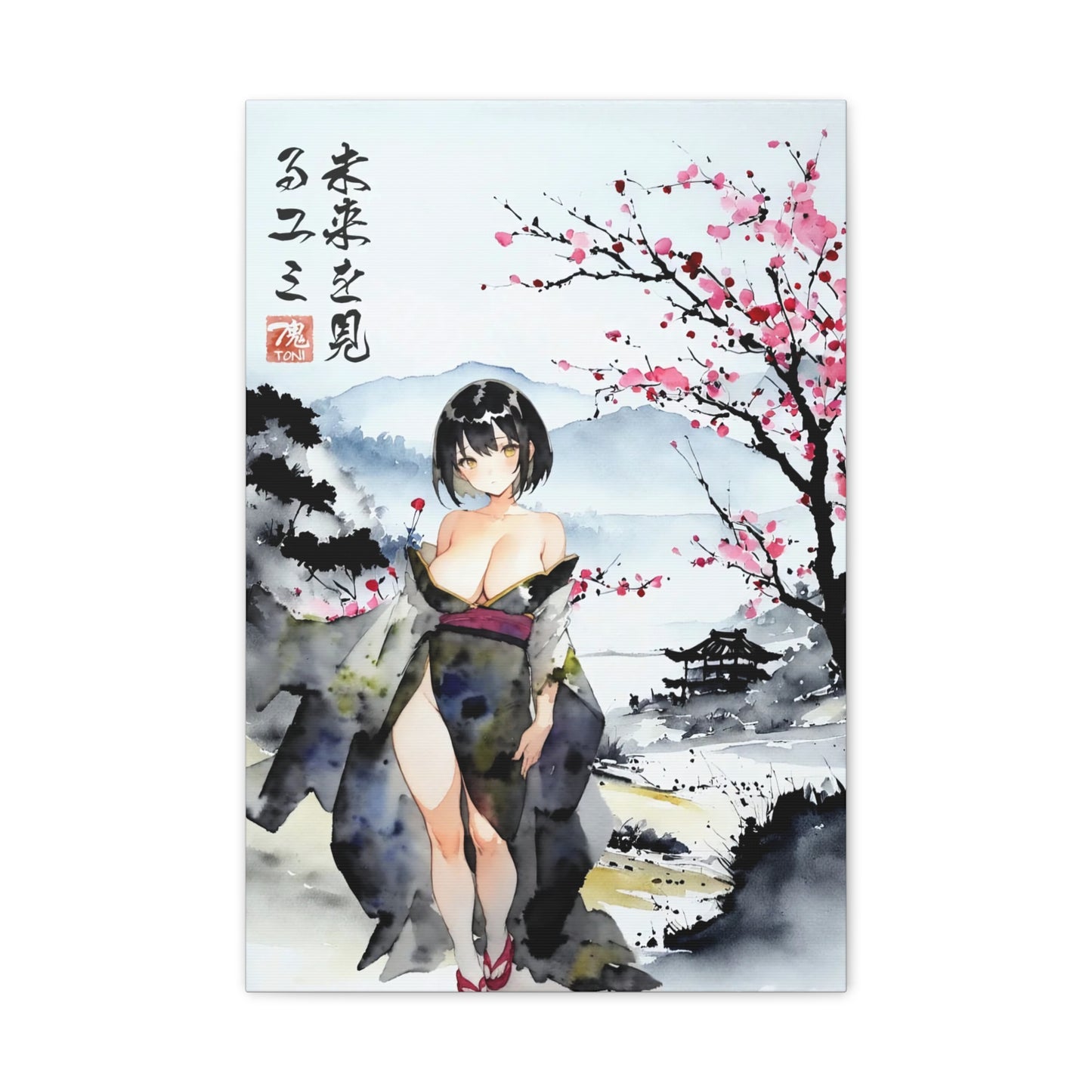 Sumi-e Art  - Yumi • Traditional Japanese Art on high quality Canvas