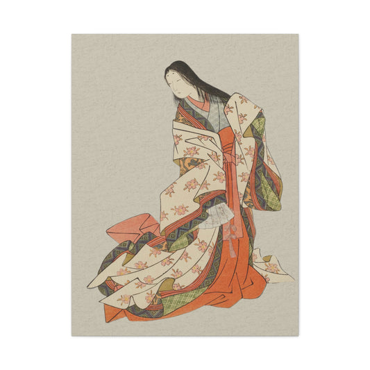 Ukiyo-e Art - The Poetess Ono no Komachi - Suzuki Harunobu • Traditional Japanese Art on high quality Canvas