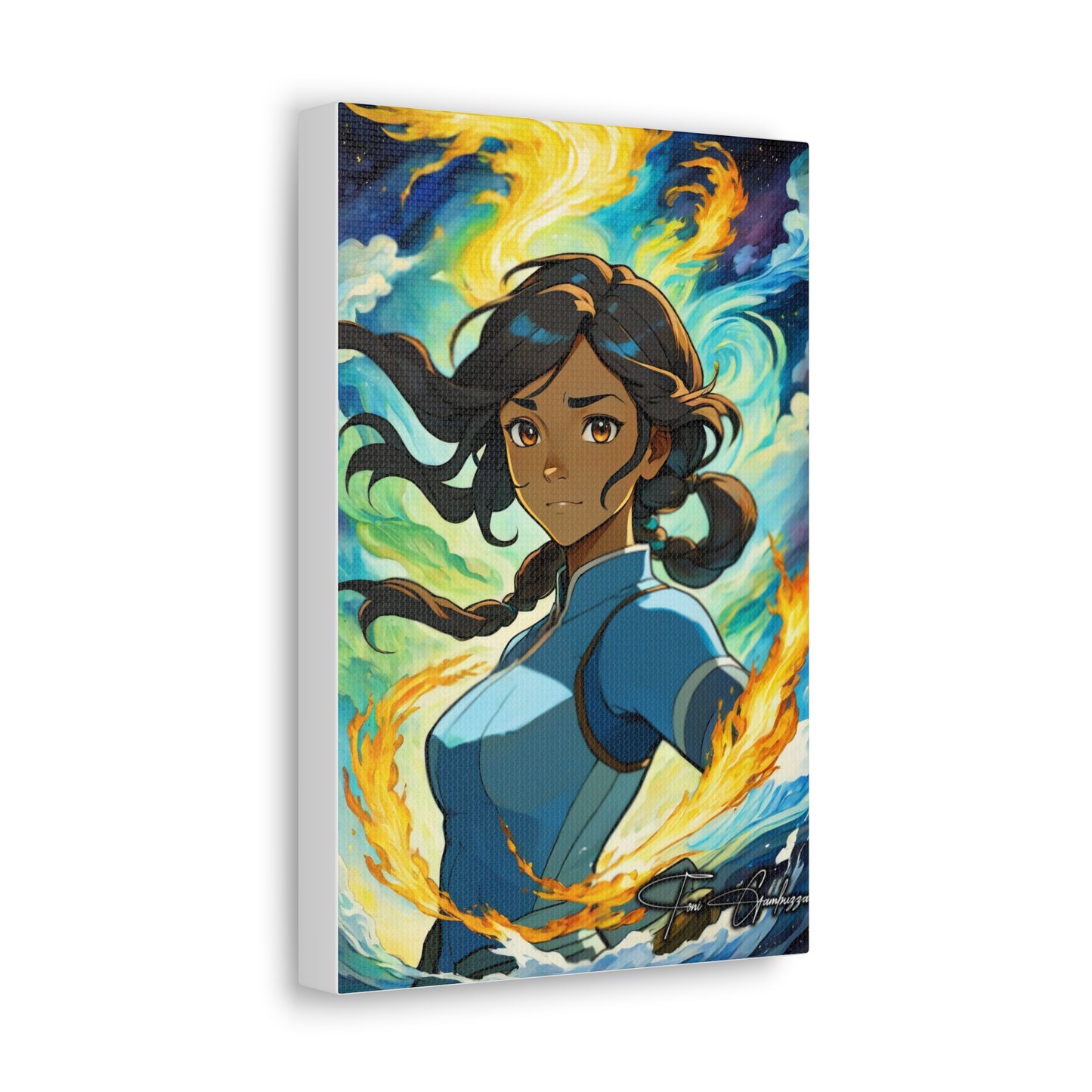 Avatar Korra Portrait - Anime Art on high quality Canvas