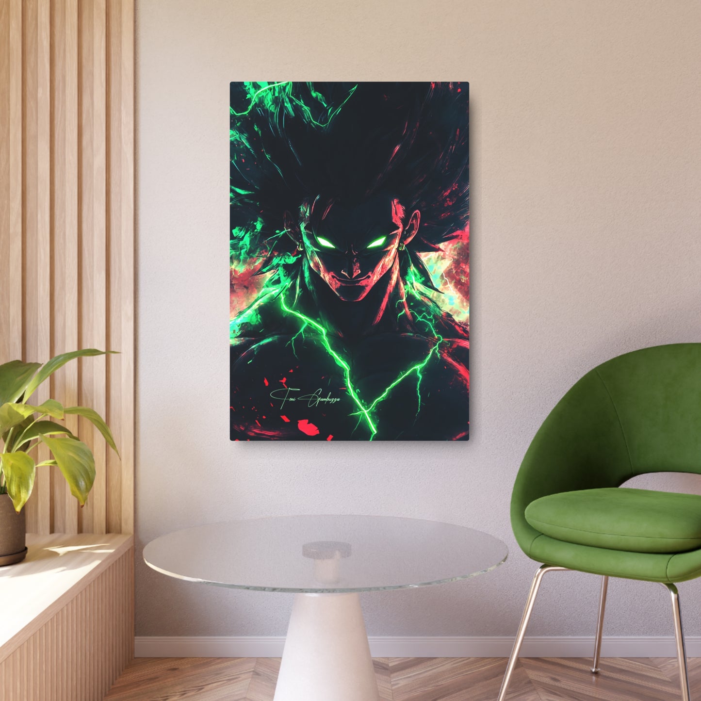 Anime Art - Broly 🇺🇸 US Shipping - Anime Art on Metal Poster