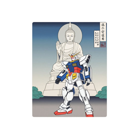 Ukiyo-e Art - Guardian of Buddha 🇺🇸 US Shipping - Traditional Japanese Art on Metal Poster