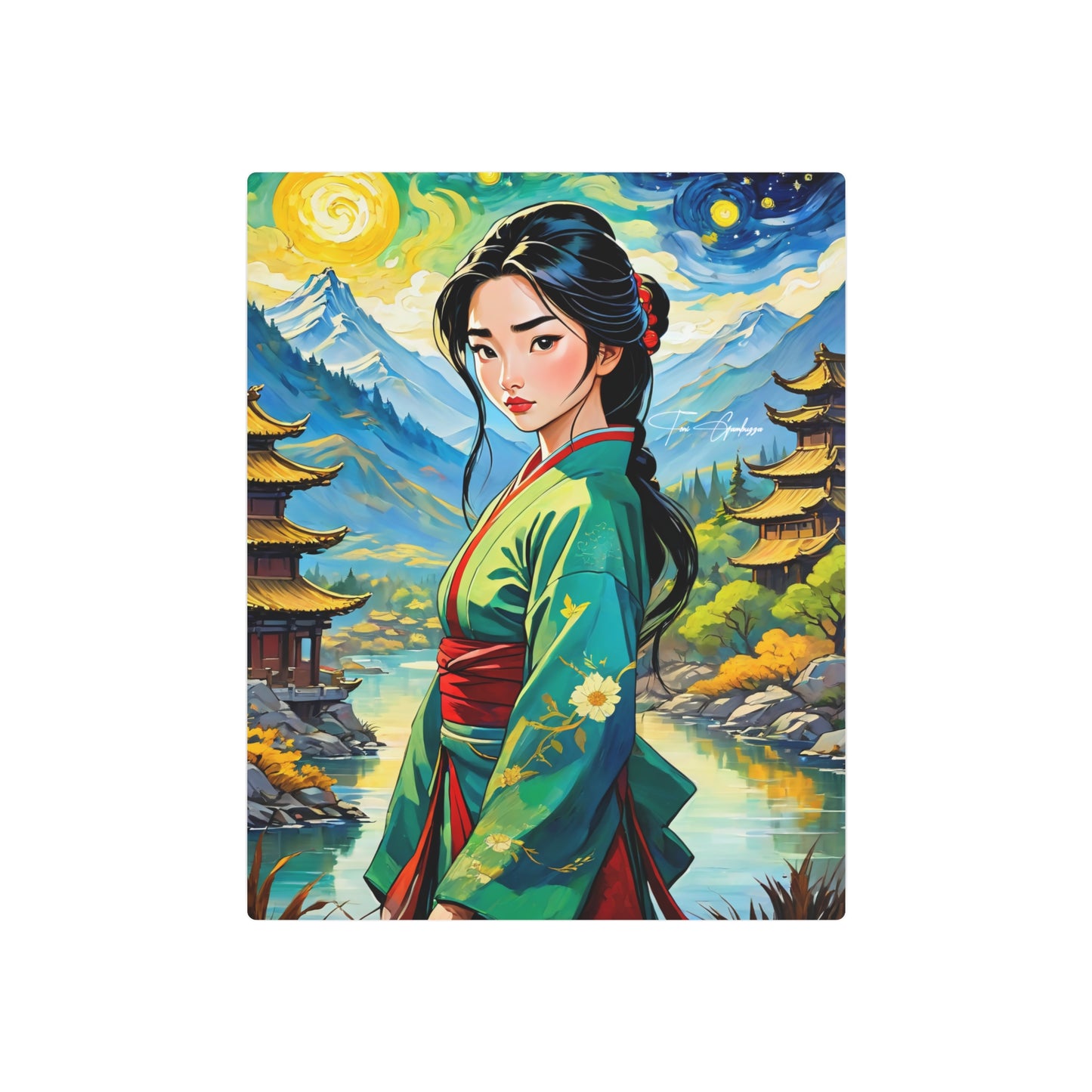 Hua Mulan 3 🇺🇸 US Shipping - Anime Art on Metal Poster