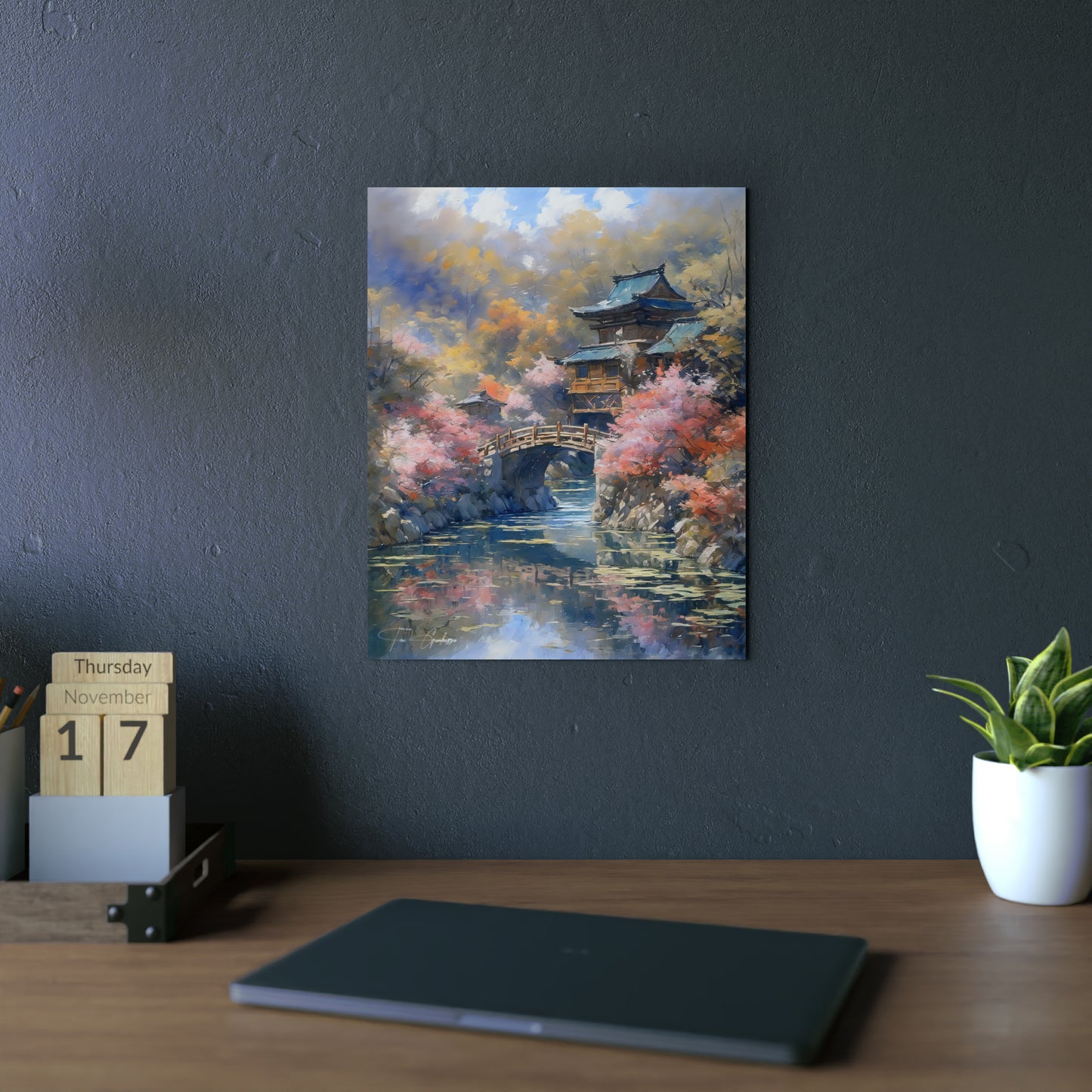 A Moment with Zen 🇩🇪 GER Shipping - Oil Painting on Metal Poster