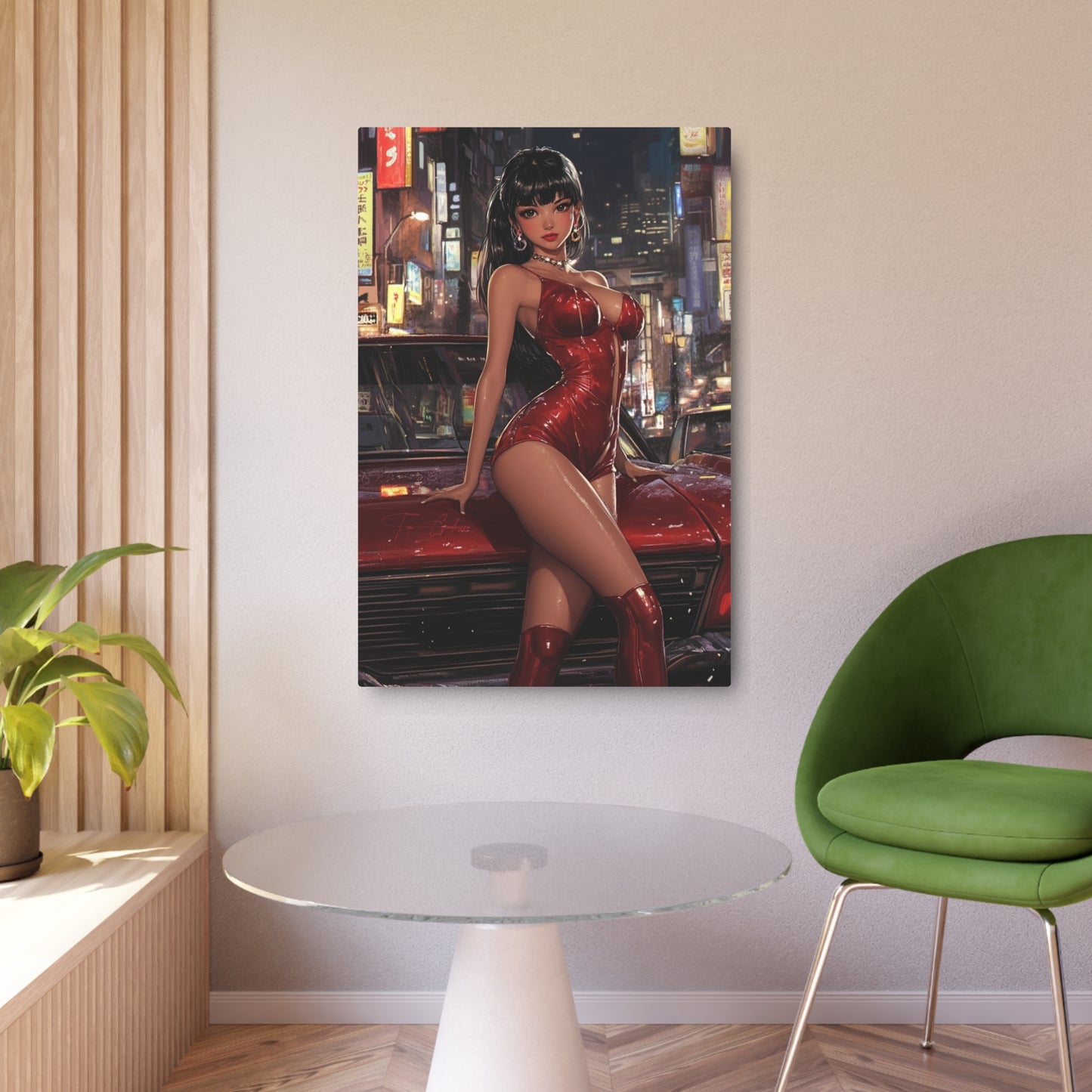 Anime Art - Pin Up 02 🇺🇸 US Shipping - Anime Art on Metal Poster