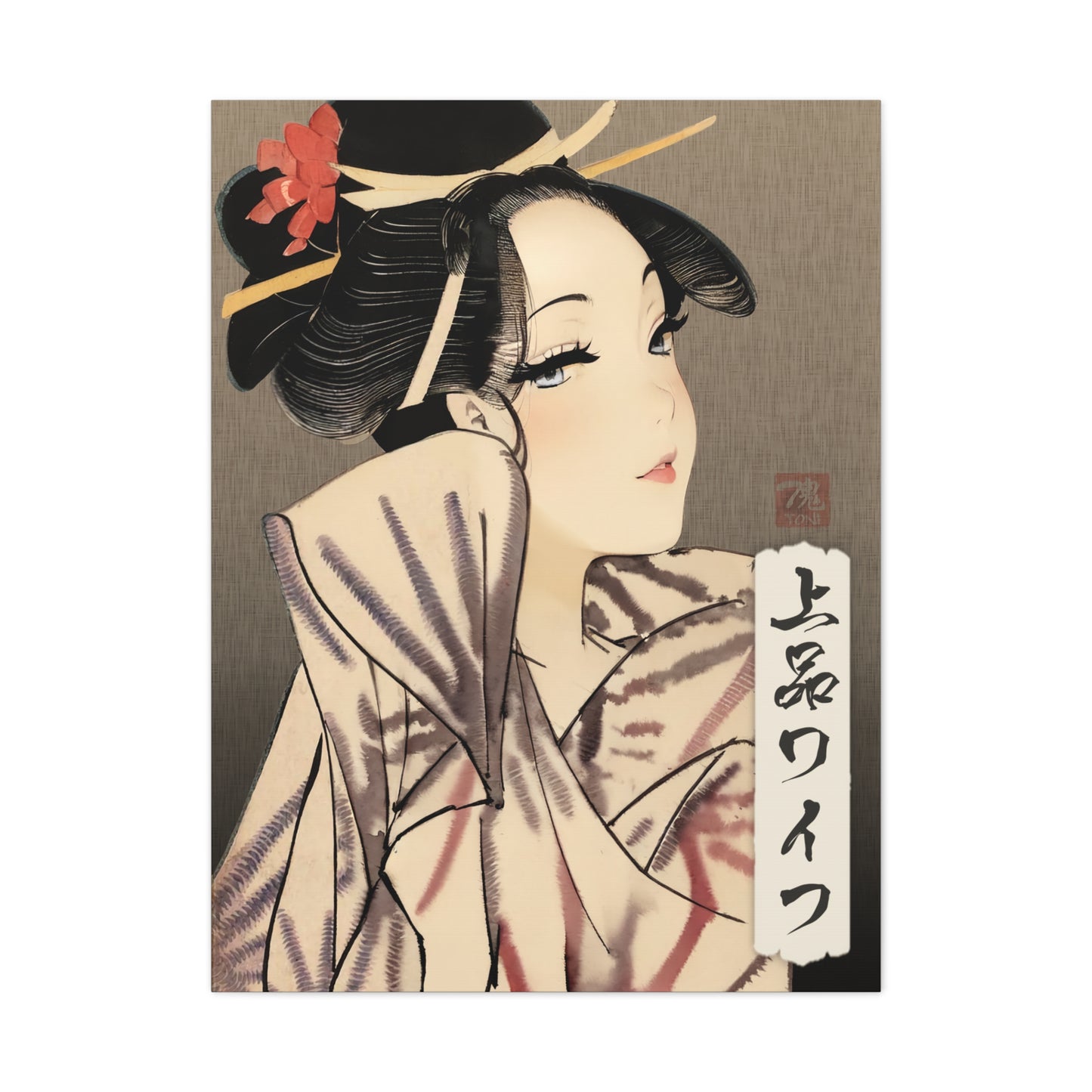 Ukiyo-e Art - Elegant Waifu • Traditional Japanese Art on high quality Canvas