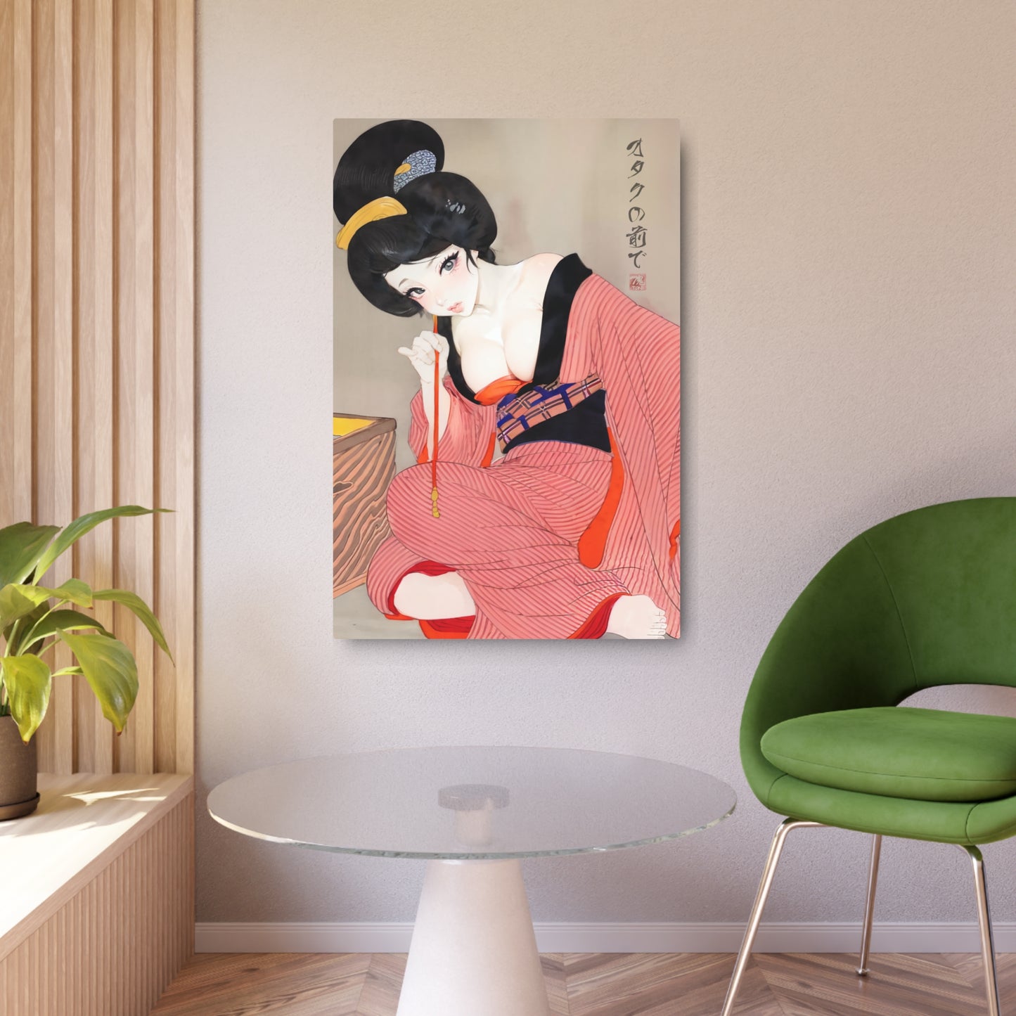 Ukiyo-e Art - Before the otaku 🇺🇸 US Shipping - Traditional Japanese Art on Metal Poster