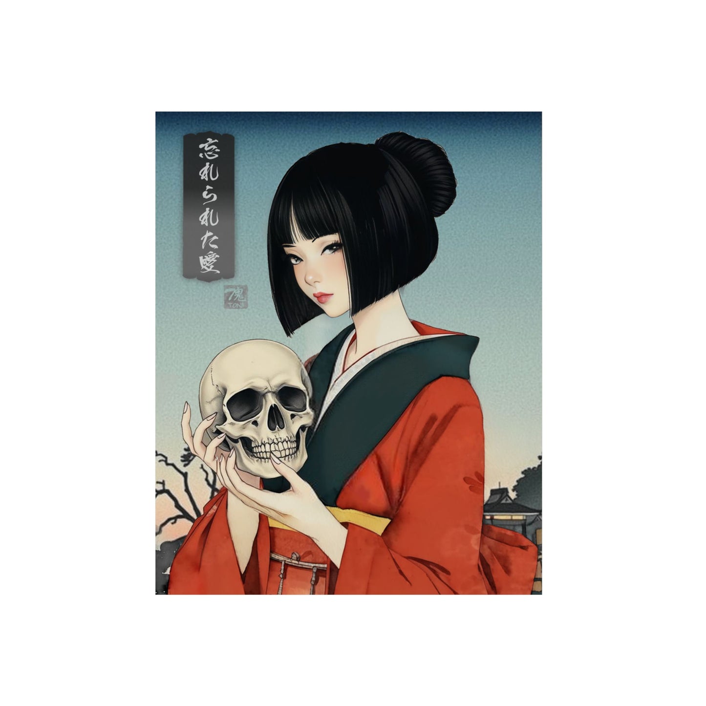 Ukiyo-e Art - Forgotten love 🇩🇪 GER Shipping - Traditional Japanese Art on Metal Poster