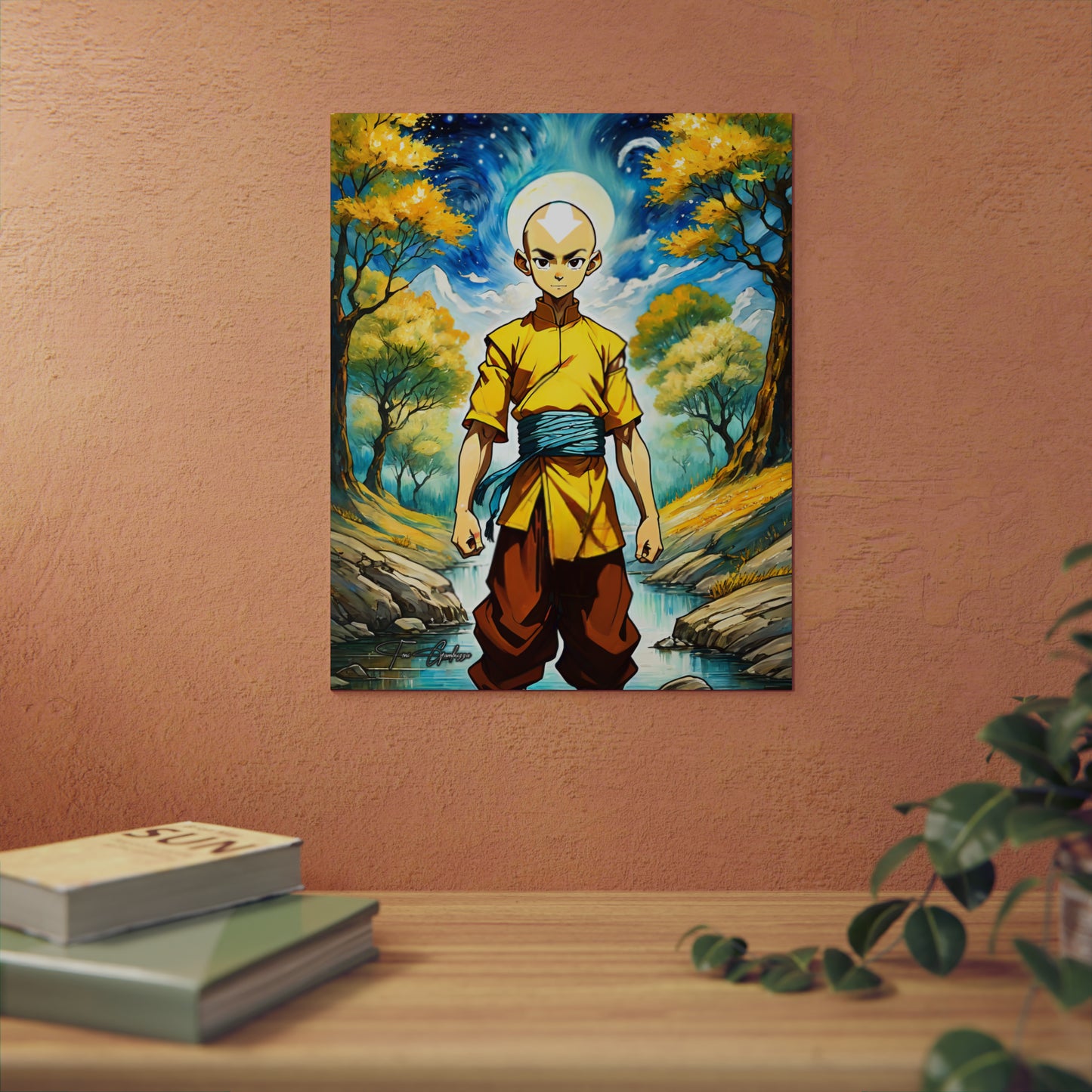 Avatar Aang 🇩🇪 GER Shipping - Anime Art on Metal Poster