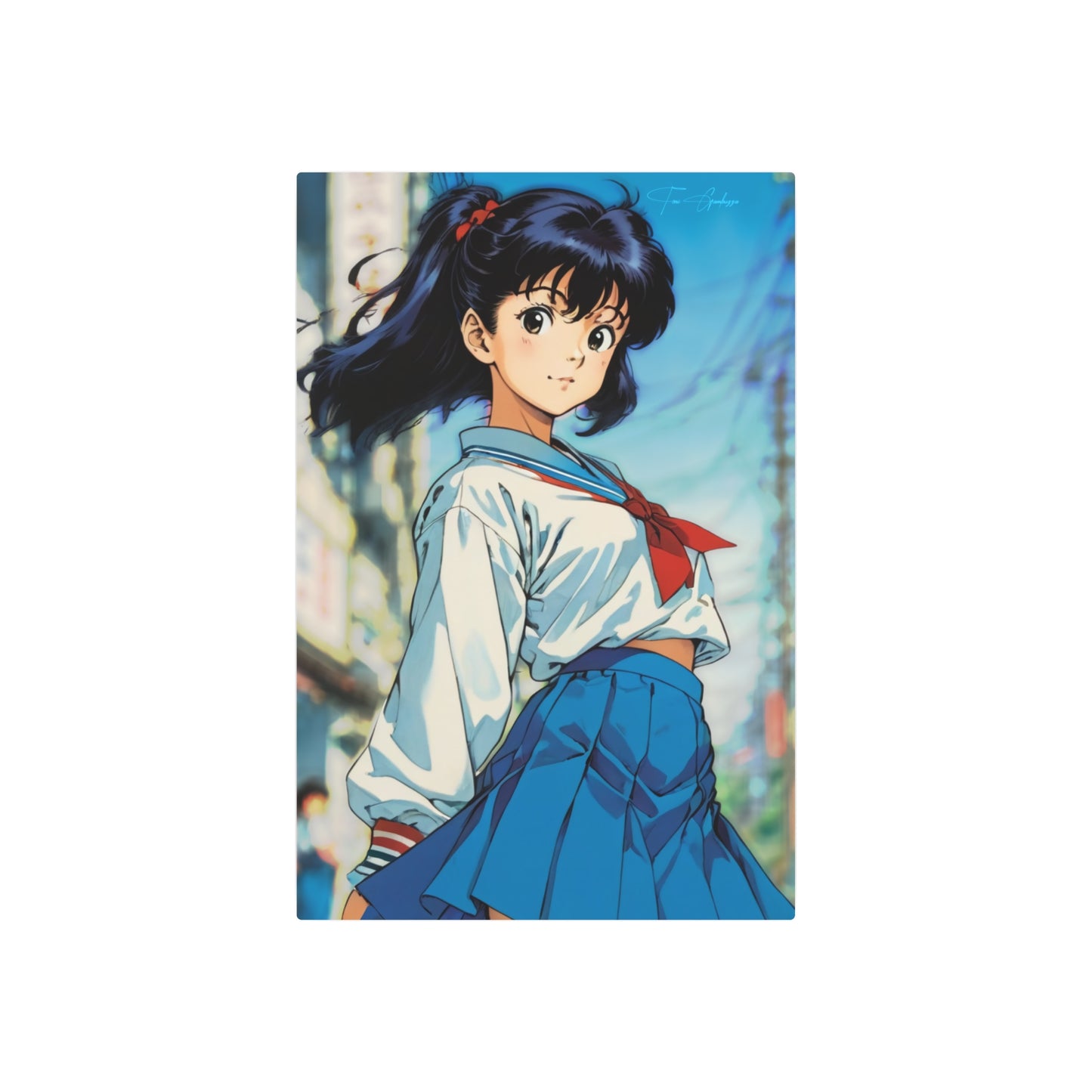 City Pop Collection - Sayori from the docks 🇺🇸 US Shipping - Anime Art on Metal Poster