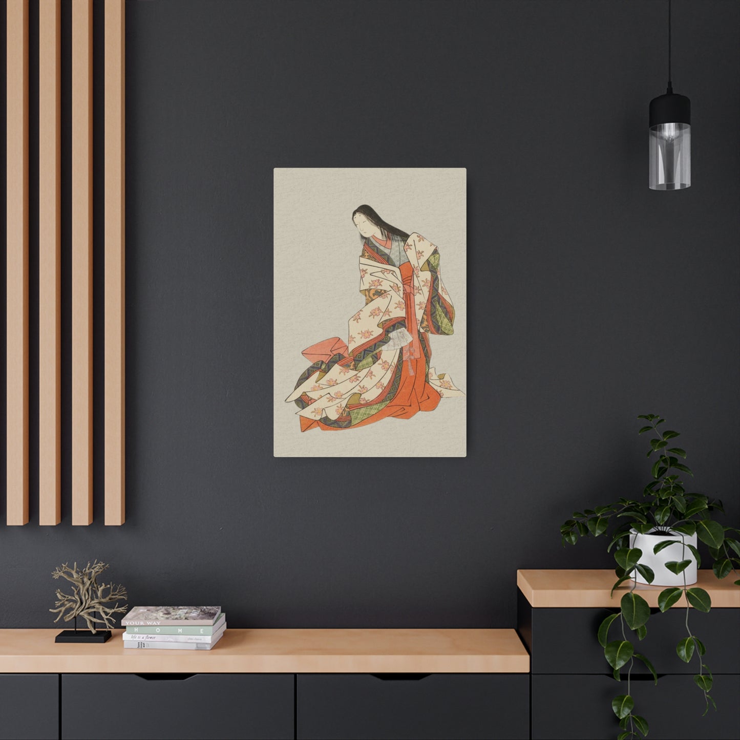 Ukiyo-e Art - The Poetess Ono no Komachi - Suzuki Harunobu 🇺🇸 US Shipping - Traditional Japanese Art on Metal Poster