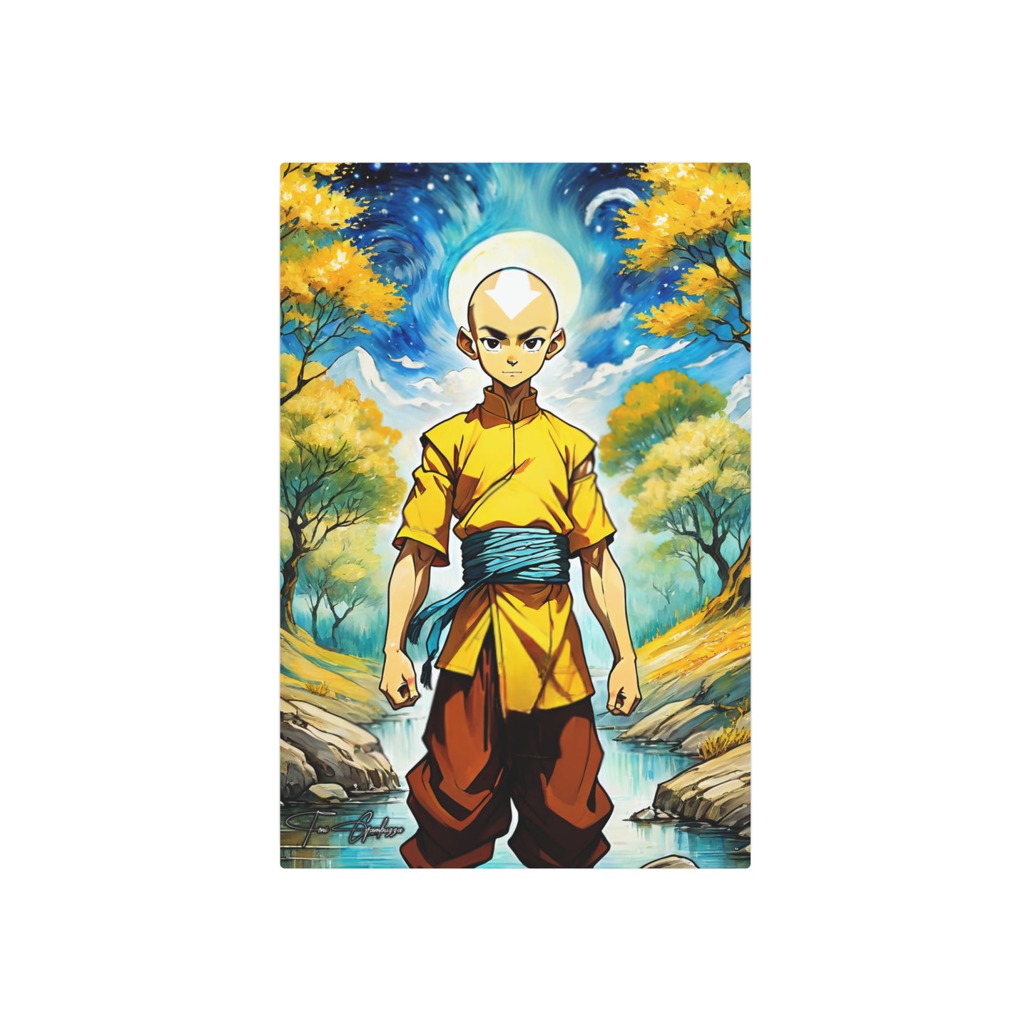 Avatar Aang 🇺🇸 US Shipping - Anime Art on Metal Poster