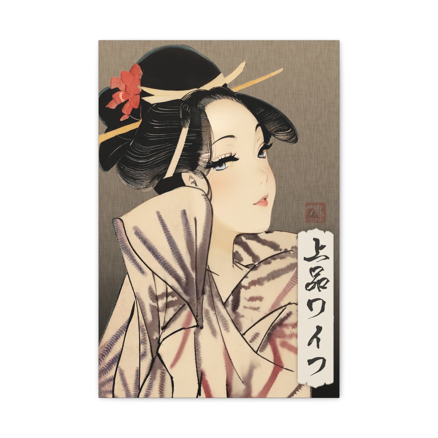 Ukiyo-e Art - Elegant Waifu • Traditional Japanese Art on high quality Canvas