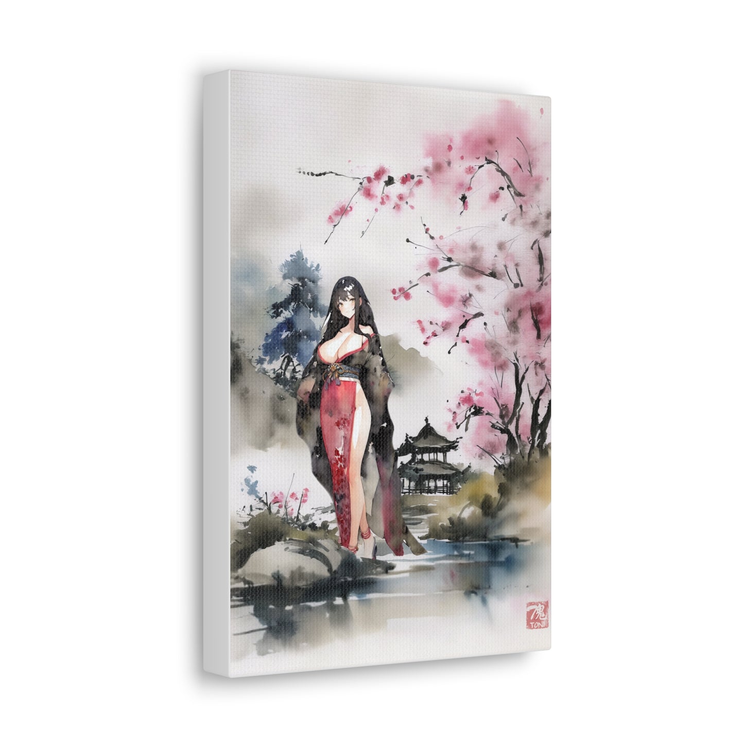 Sumi-e Art - Farben der Stille • Traditional Japanese Art on high quality Canvas