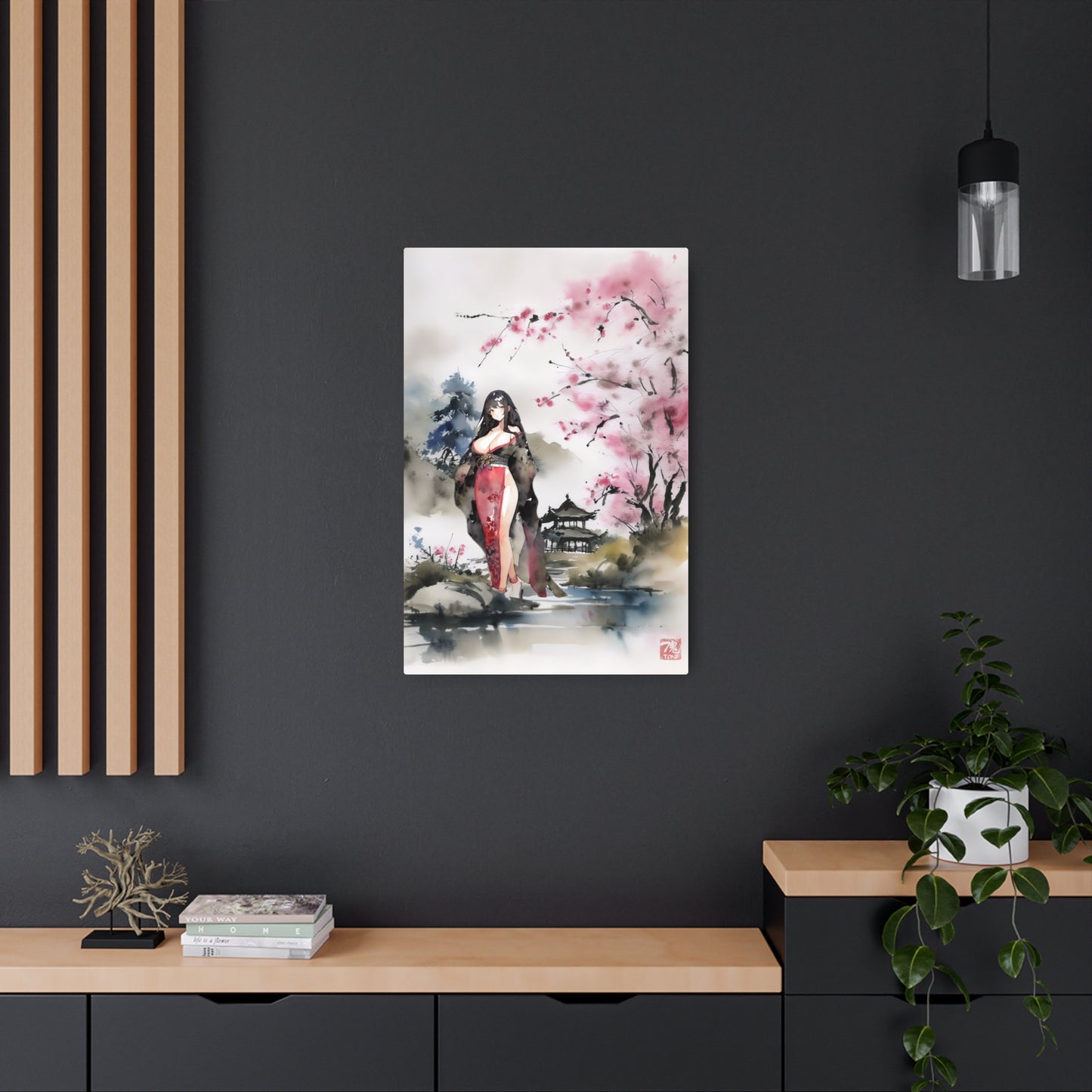 Sumi-e Art - Farben der Stille 🇺🇸 US Shipping - Traditional Japanese Art on Metal Poster