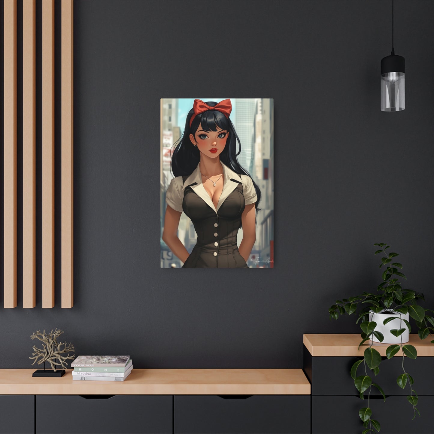 Anime Art - Pin Up 01 🇺🇸 US Shipping - Anime Art on Metal Poster