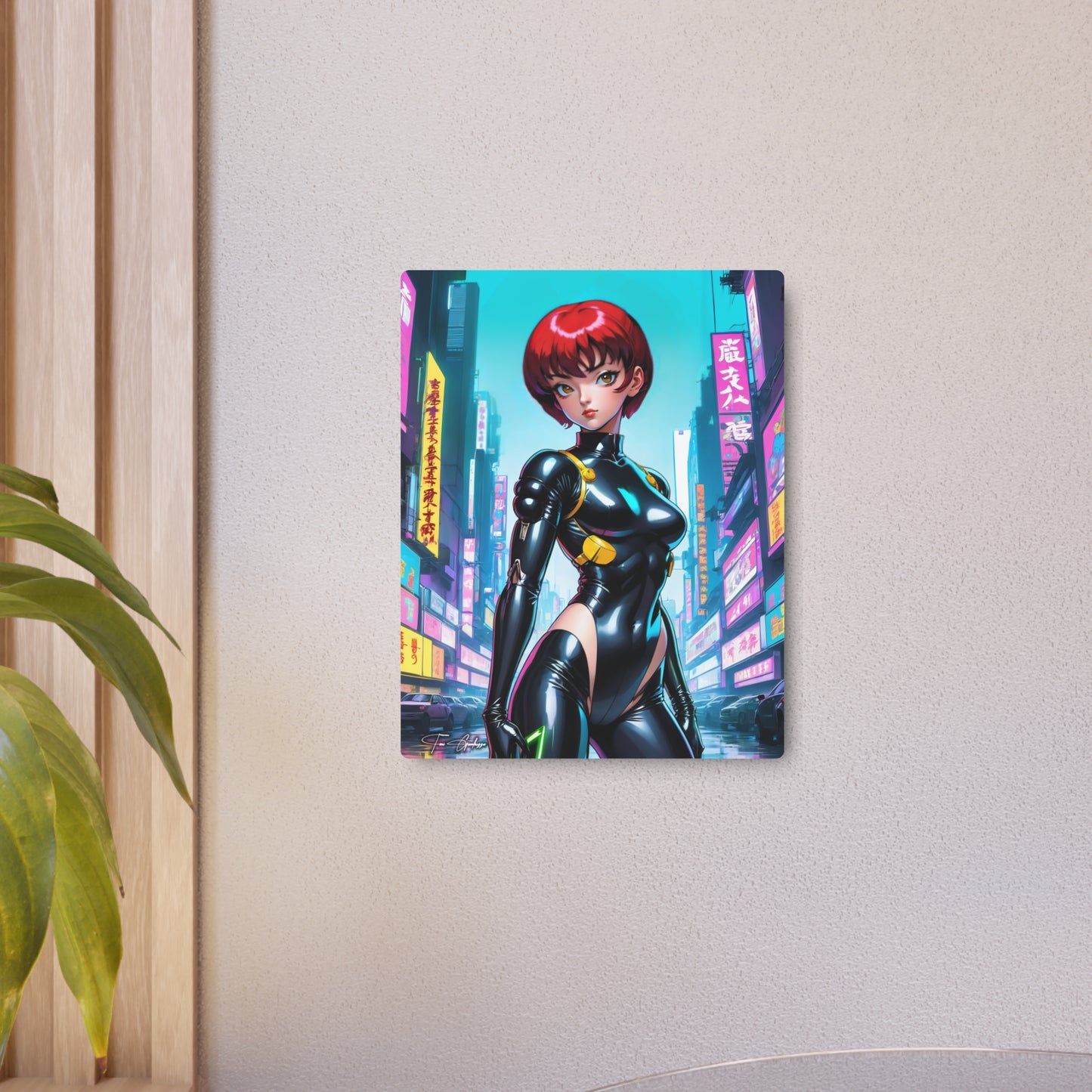 Cyberpunk Ranma Chan 🇺🇸 US Shipping - Anime Art on Metal Poster