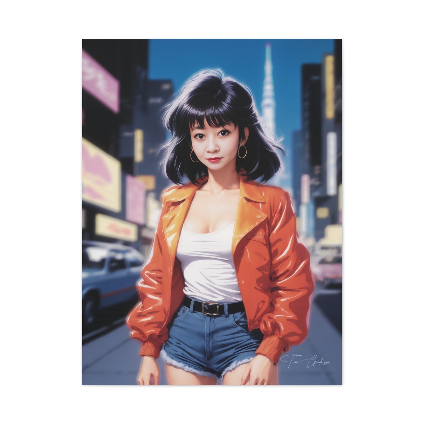 City Pop Collection - Kiwi Pop • Anime Art on high quality Canvas