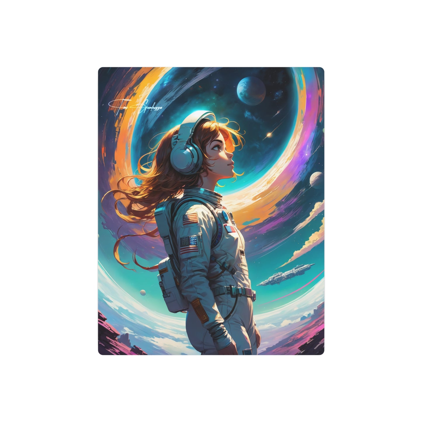 Space.mp3 🇺🇸 US Shipping - Anime Art on Metal Poster