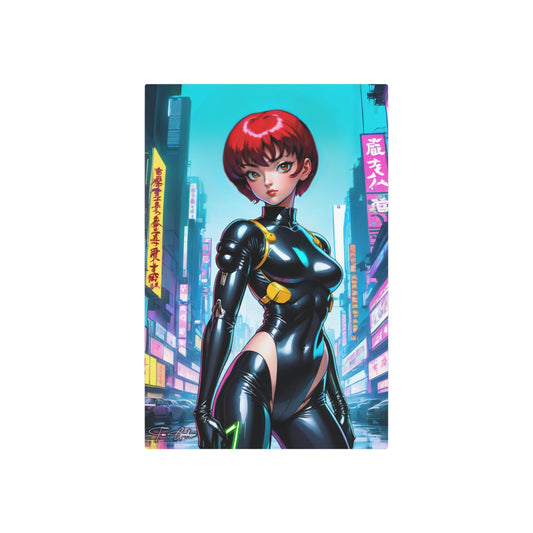 Cyberpunk Ranma Chan 🇺🇸 US Shipping - Anime Art on Metal Poster