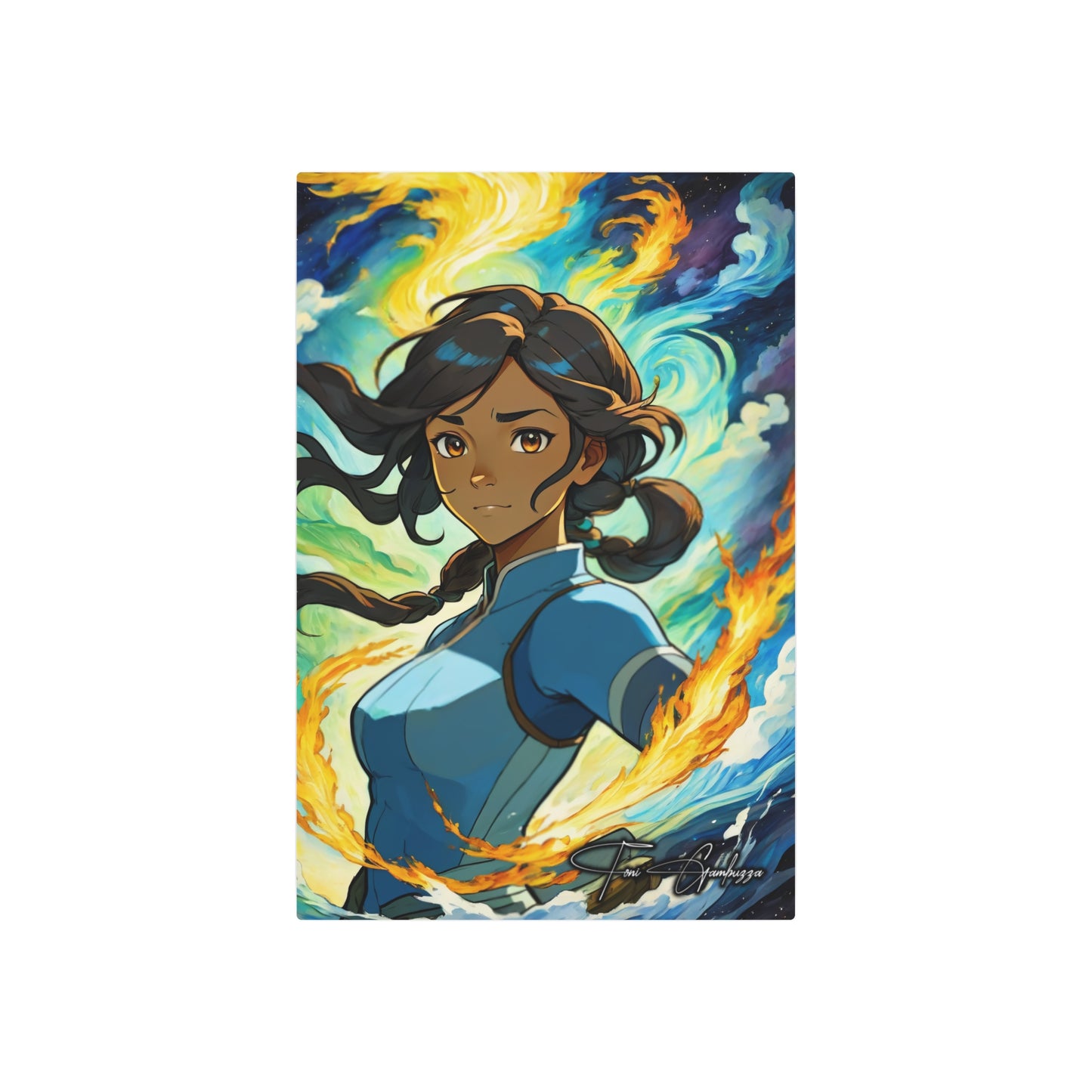 Avatar Korra Portrait 🇺🇸 US Shipping - Anime Art on Metal Poster