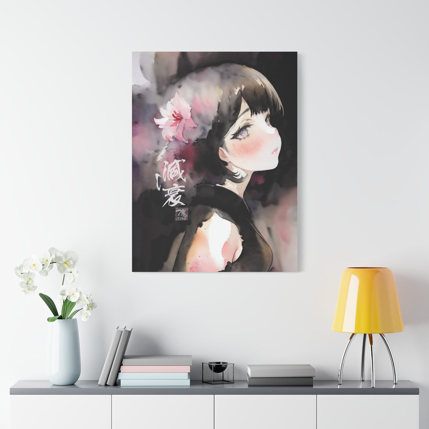 Decay - Watercolor Anime Art on high quality Canvas