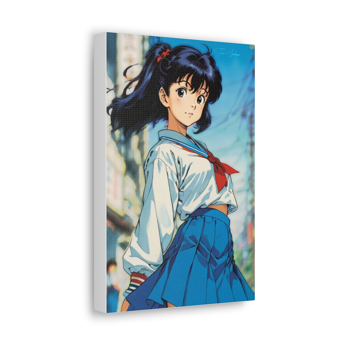 City Pop Collection - Sayori from the docks • Anime Art on high quality Canvas