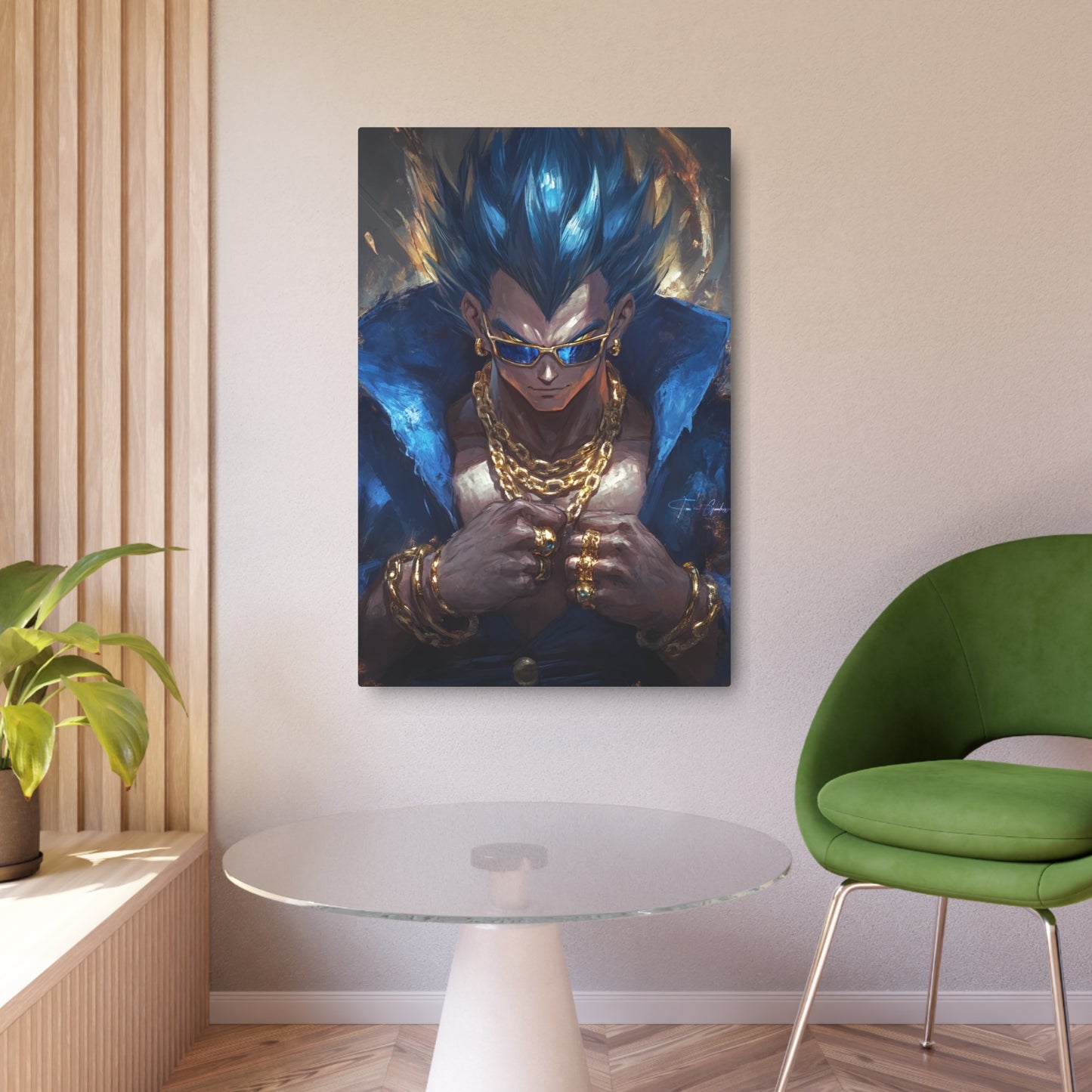 Anime Art - G Vegeta 🇺🇸 US Shipping - Anime Art on Metal Poster