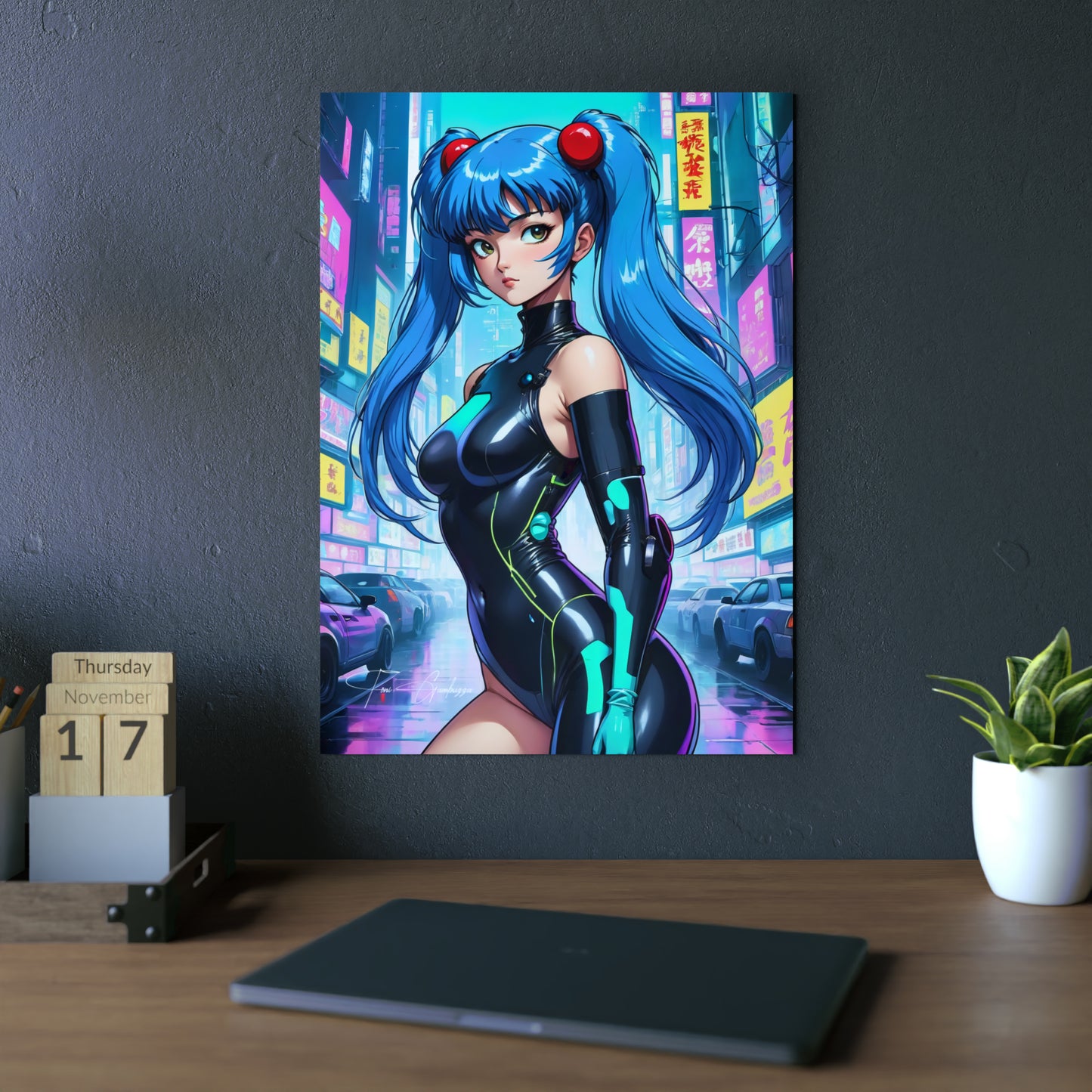 Cyberpunk Shampoo 🇩🇪 GER Shipping - Anime Art on Metal Poster