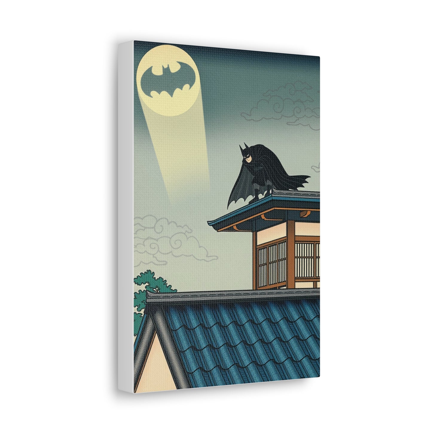 Ukiyo-e Art - Warrior of the Night • Traditional Japanese Art on high quality Canvas