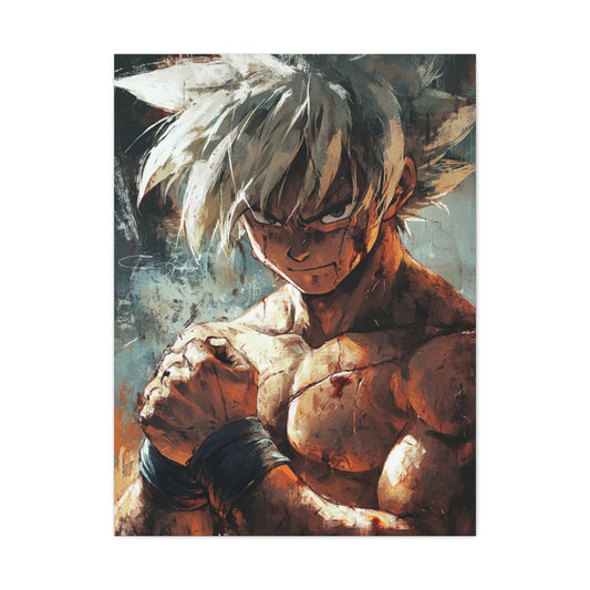 Anime Art - Goku after Battle • Art on high quality Canvas