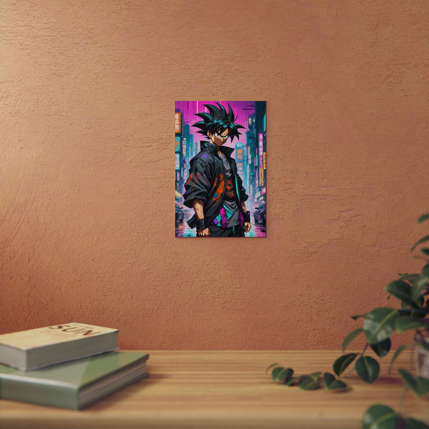 Cyberpunk Son Goku 🇩🇪 GER Shipping - Anime Art on Metal Poster