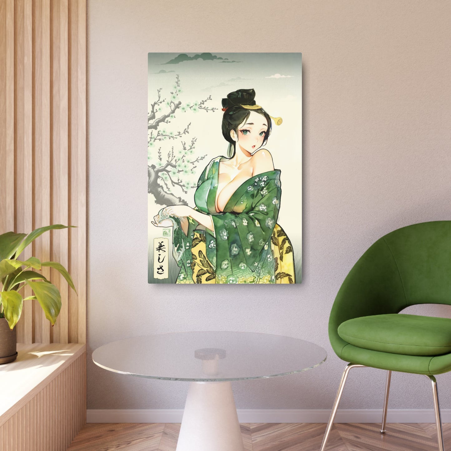 Ukiyo-e Art - Beauty 🇺🇸 US Shipping - Traditional Japanese Art on Metal Poster