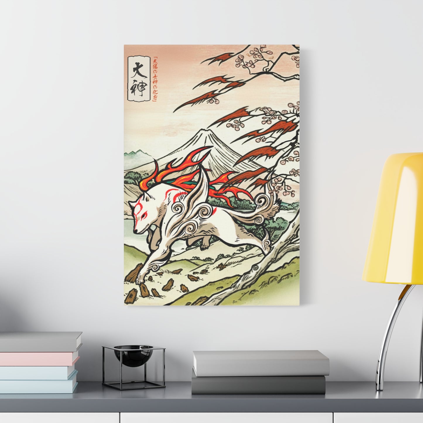 Ukiyo-e Art - Okami • Traditional Japanese Art on high quality Canvas