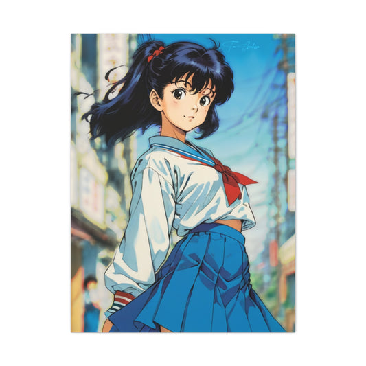 City Pop Collection - Sayori from the docks • Anime Art on high quality Canvas