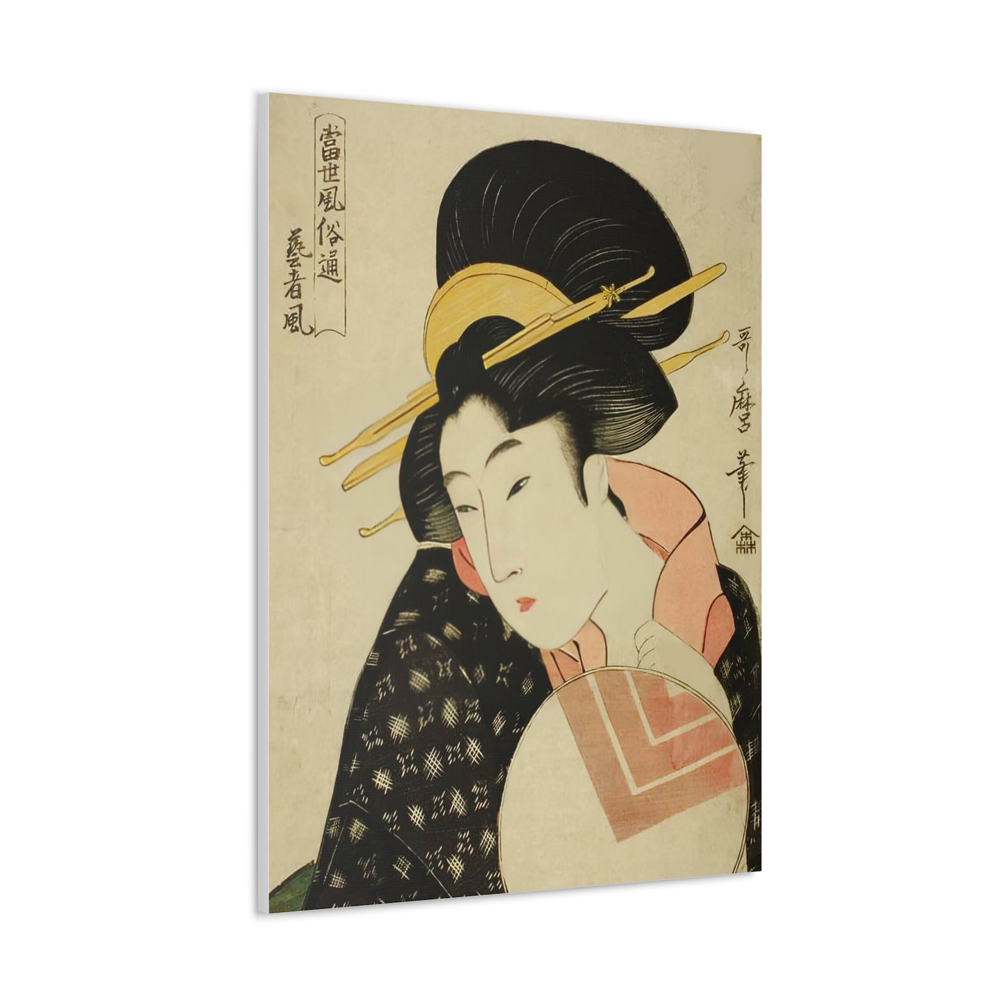 Ukiyo-e Art - Geisha Style - Kitagawa Utamaro • Traditional Japanese Art on high quality Canvas