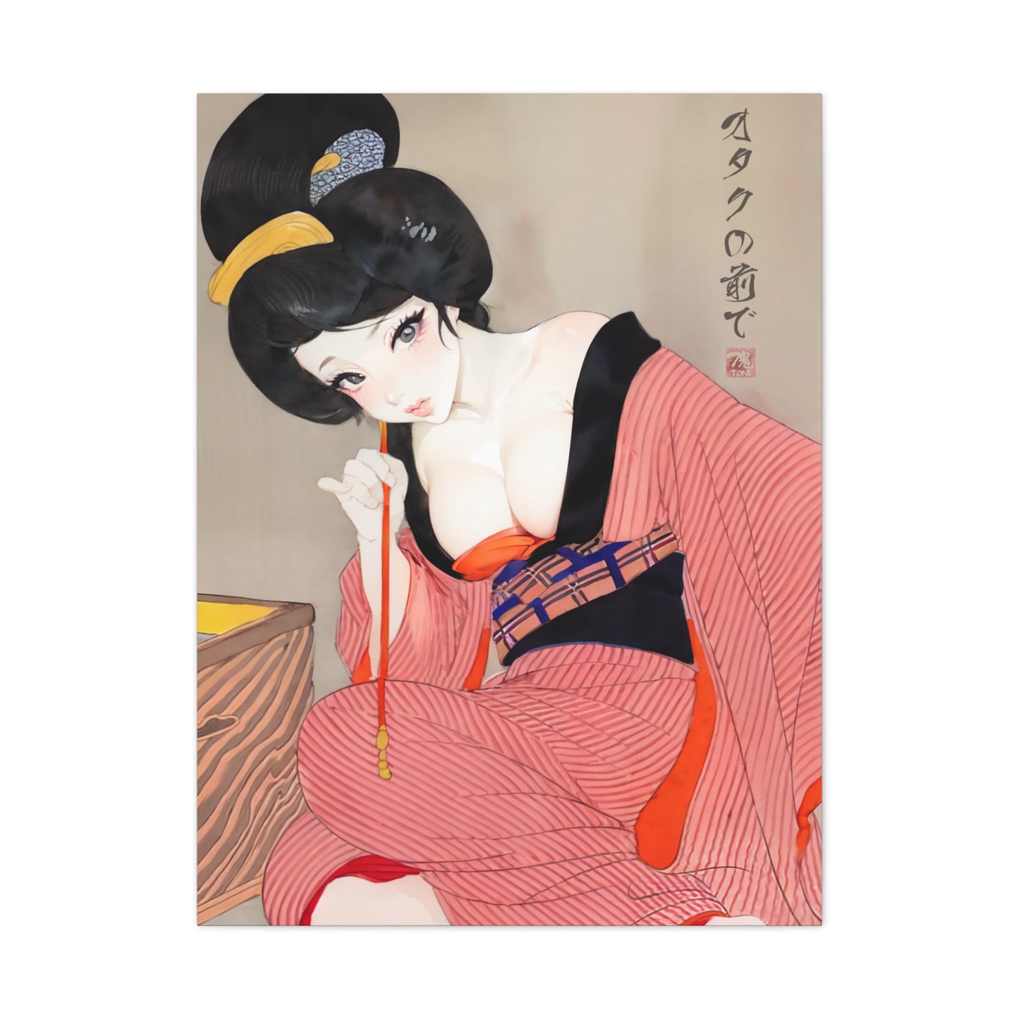 Ukiyo-e Art  - Before the otaku • Traditional Japanese Art on high quality Canvas