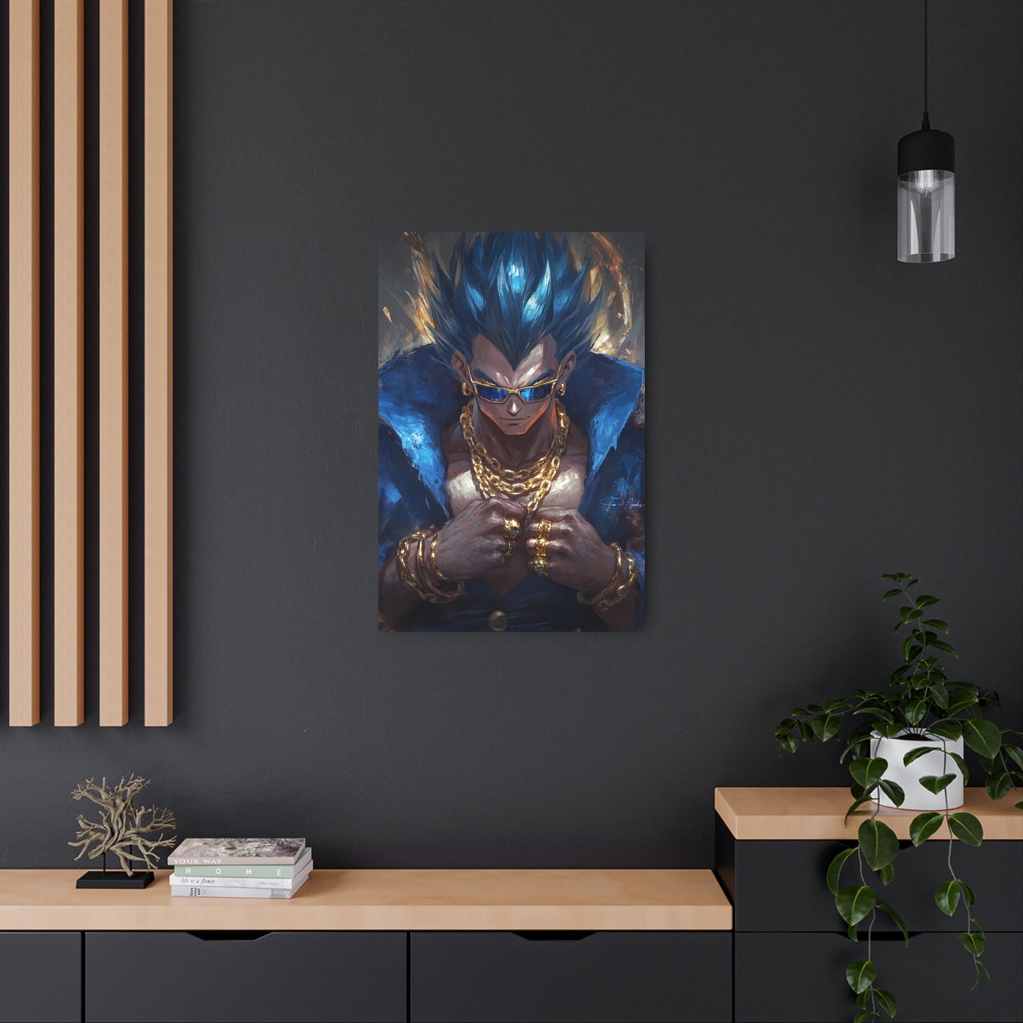 Anime Art - G Vegeta 🇺🇸 US Shipping - Anime Art on Metal Poster