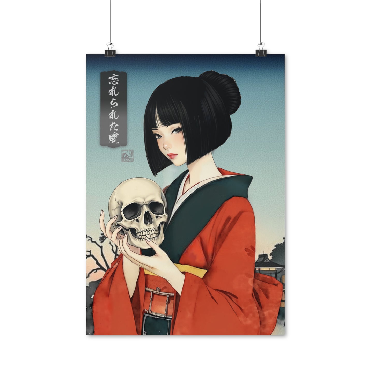 Ukiyo-e Art - Forgotten love • Traditional Japanese Art on high quality poster