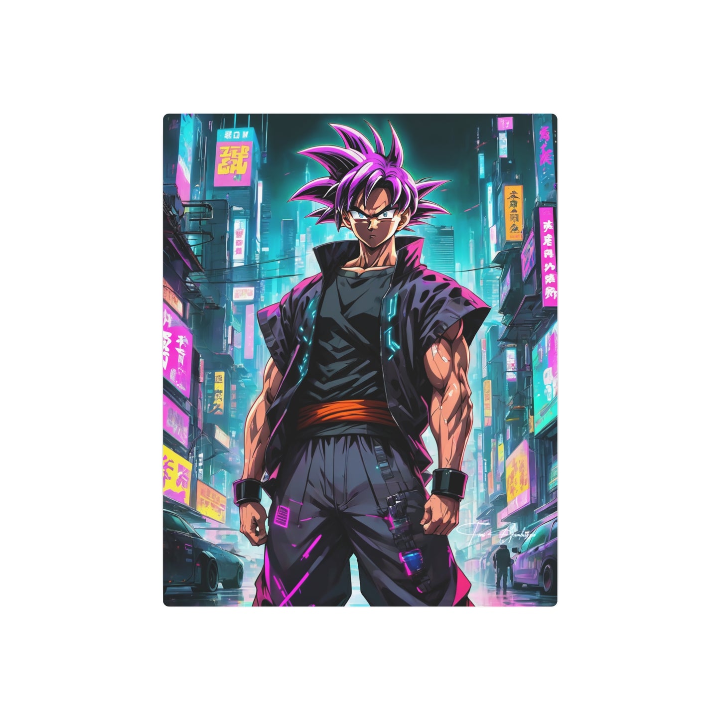 Cyberpunk Ultra Ego 🇺🇸 US Shipping - Anime Art on Metal Poster