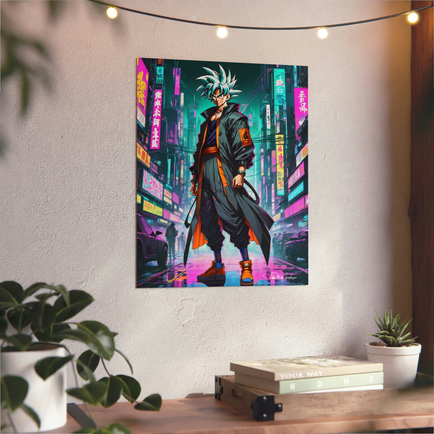 Cyberpunk Ultra Instinct 🇩🇪 GER Shipping - Anime Art on Metal Poster