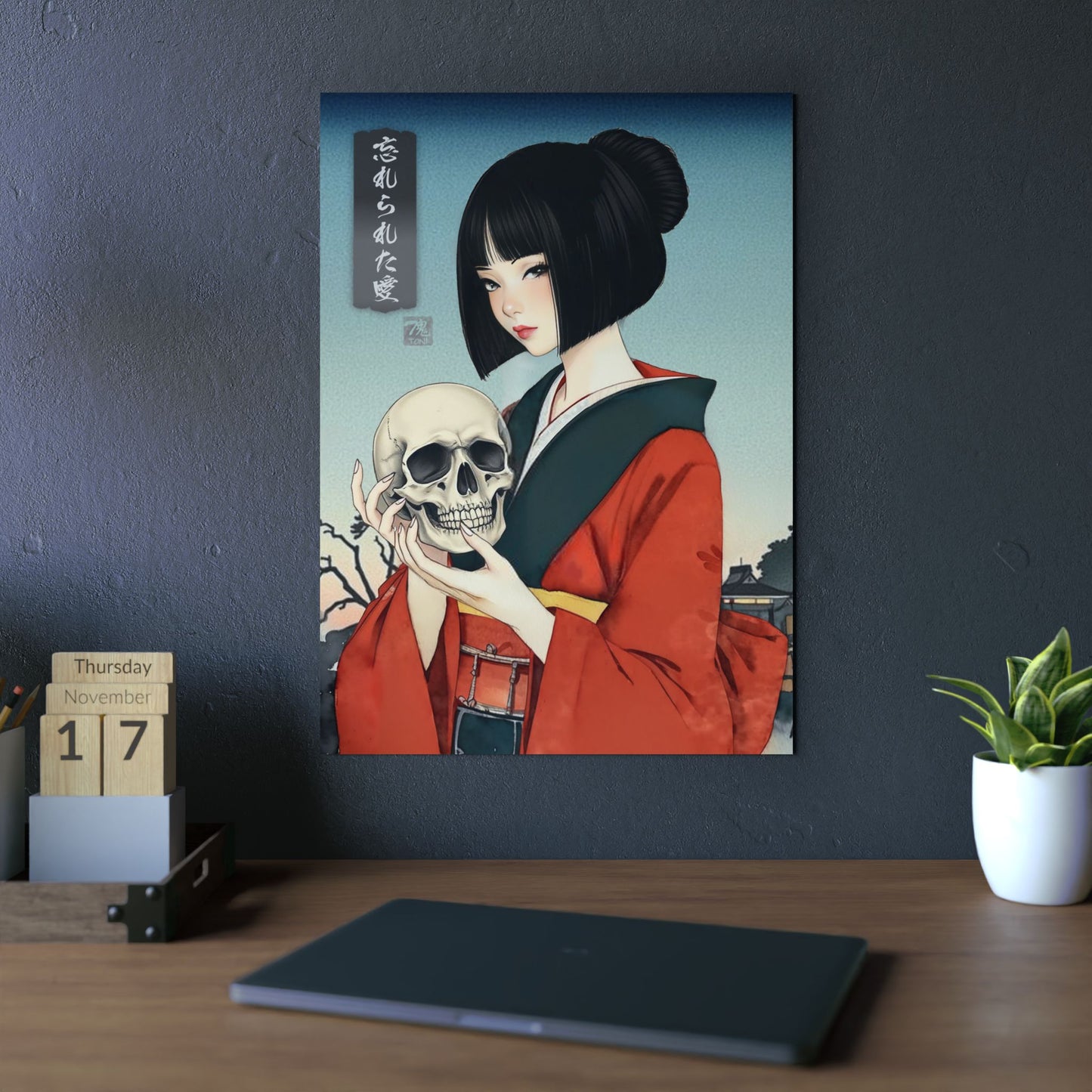 Ukiyo-e Art - Forgotten love 🇩🇪 GER Shipping - Traditional Japanese Art on Metal Poster